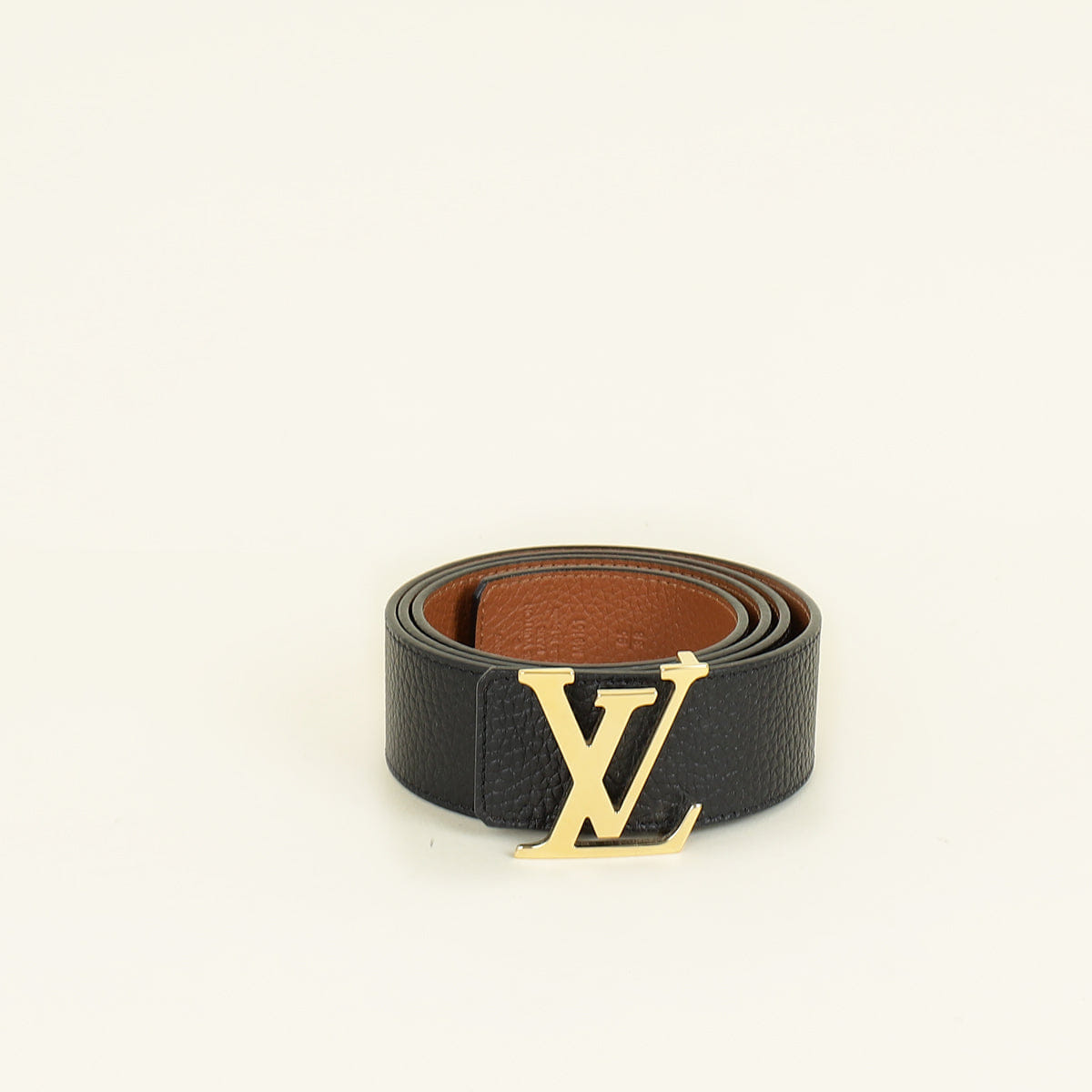 Louis Vuitton Bicolor Initials Buckle 40 mm Reversible Belt 38