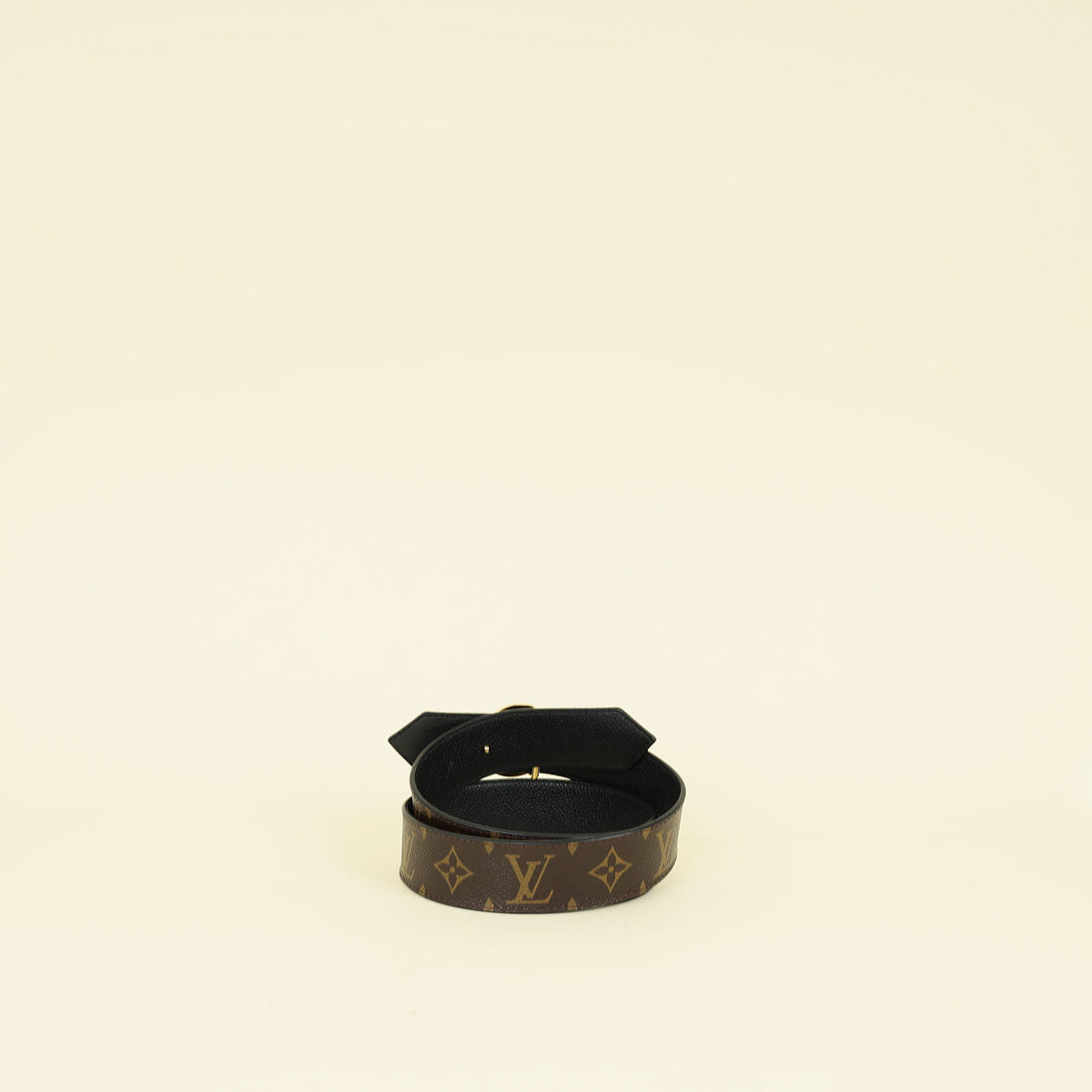 Louis Vuitton Monogram Black Circle Reversible 35 mm Belt 30