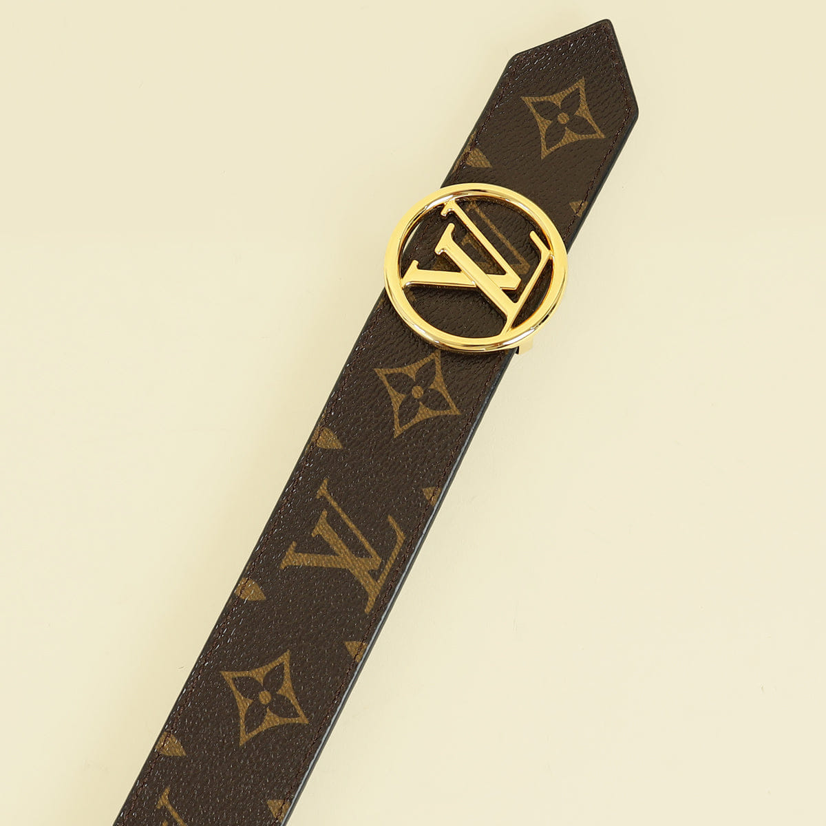 Louis Vuitton Monogram Black Circle Reversible 35 mm Belt 30