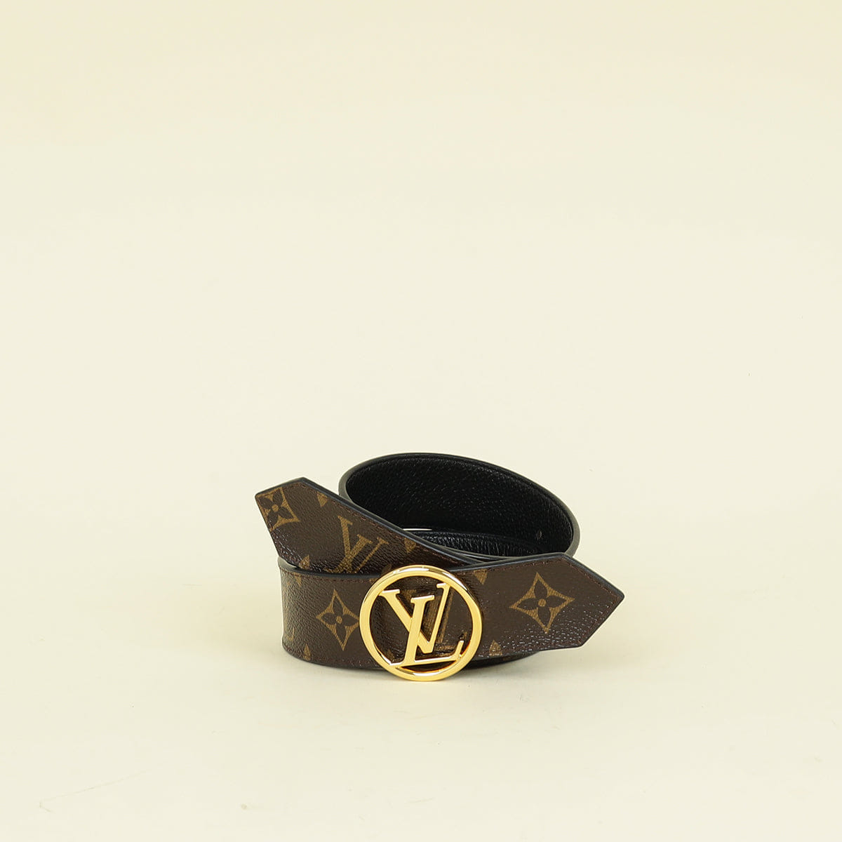 Louis Vuitton Monogram Black Circle Reversible 35 mm Belt 34