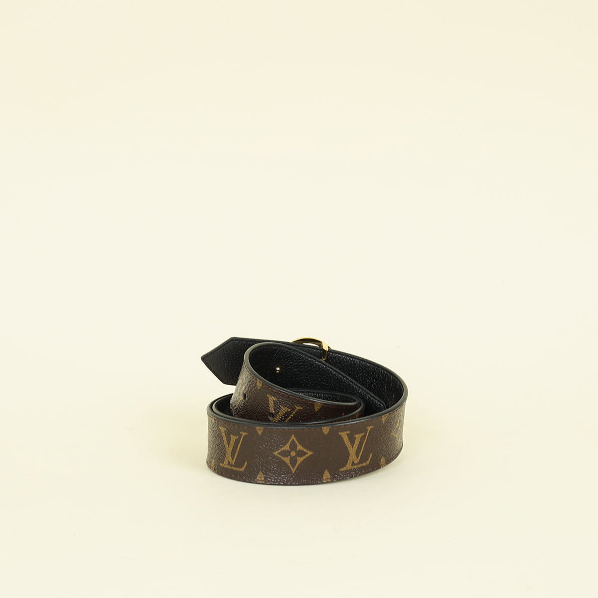 Louis Vuitton Monogram Black Circle Reversible 35 mm Belt 34