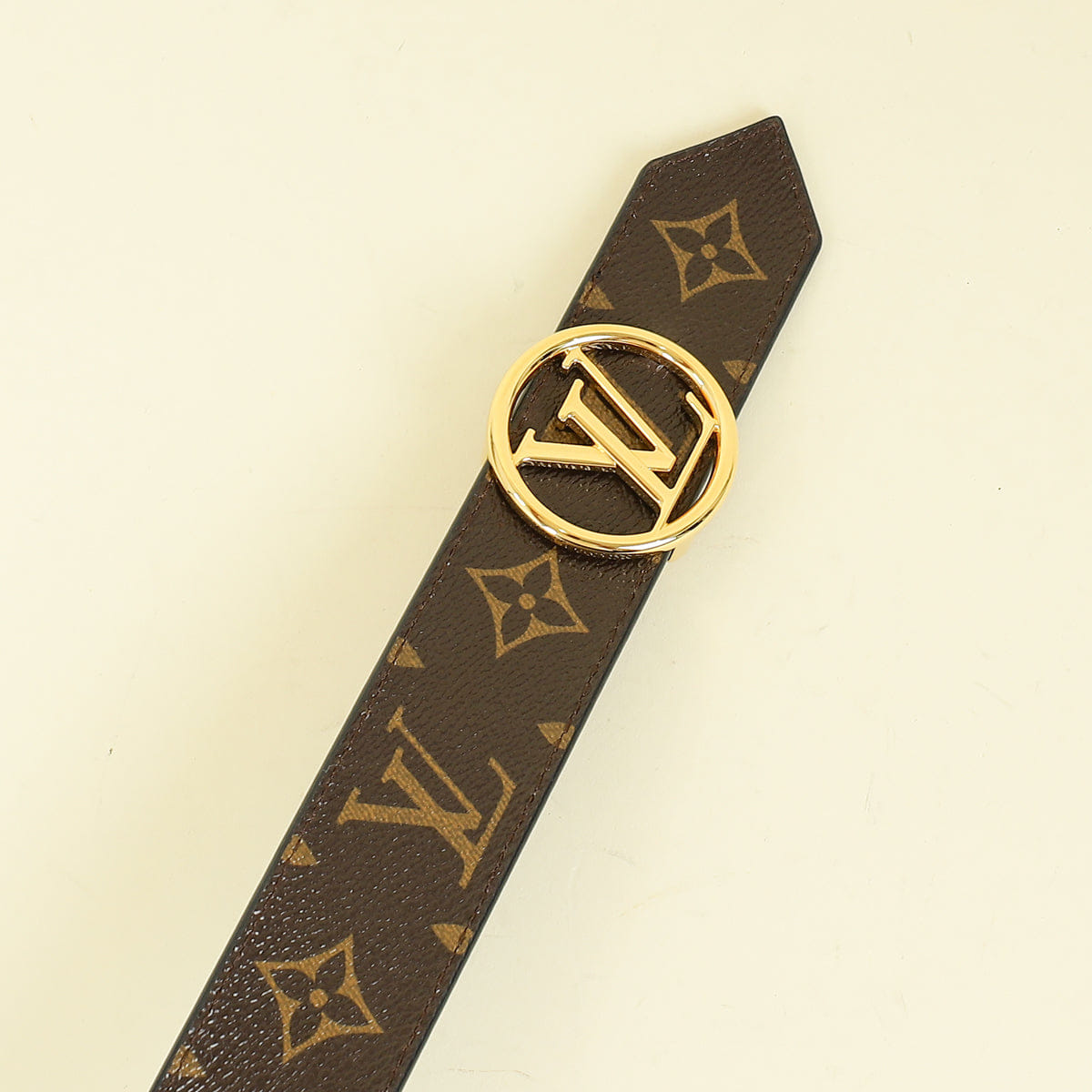 Louis Vuitton Monogram Black Circle Reversible 35 mm Belt 34