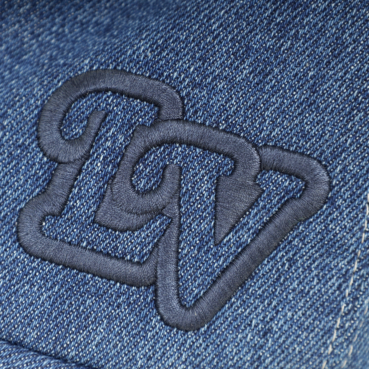 Louis Vuitton Blue Logo Embroidery Baseball Cap