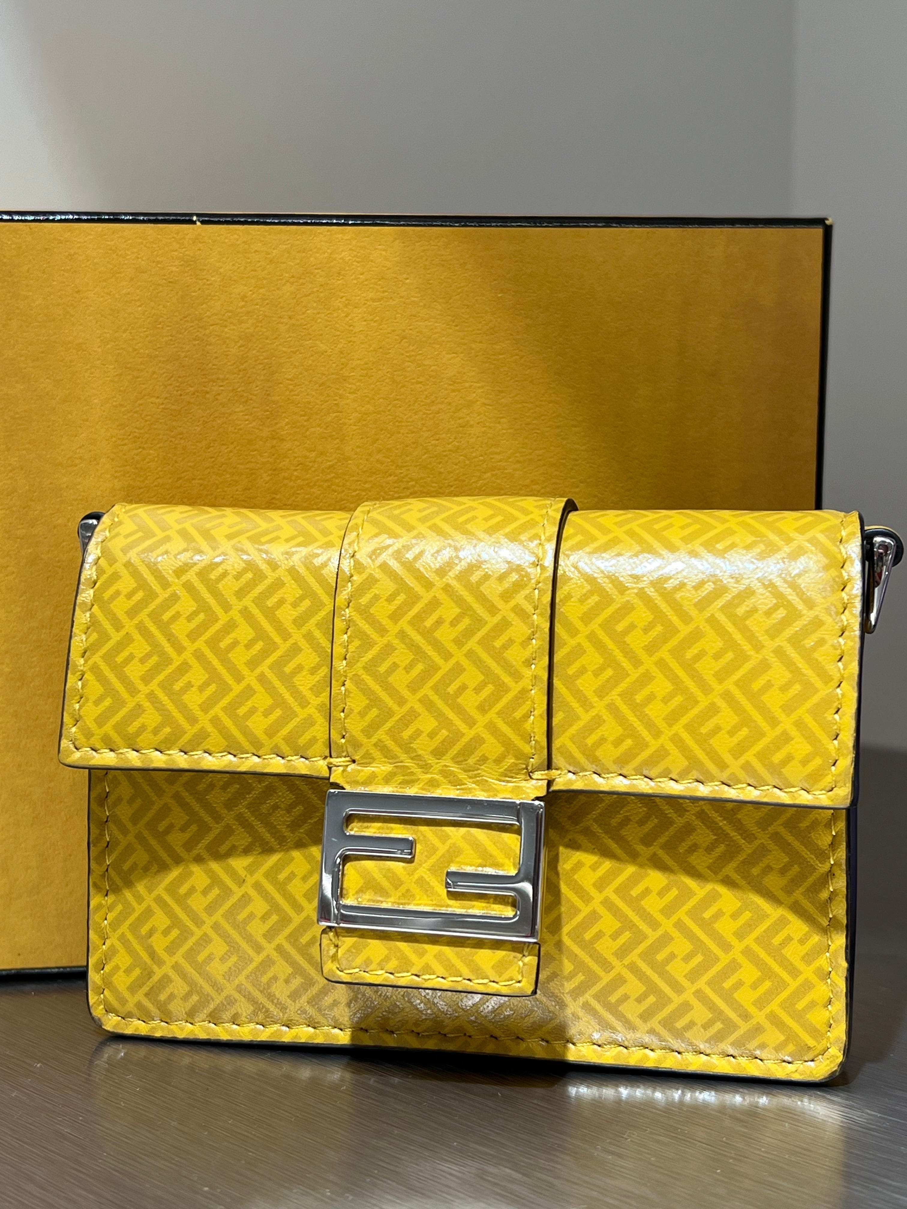 Fendi bag baguette nano flat shoulder bag SKCX4042