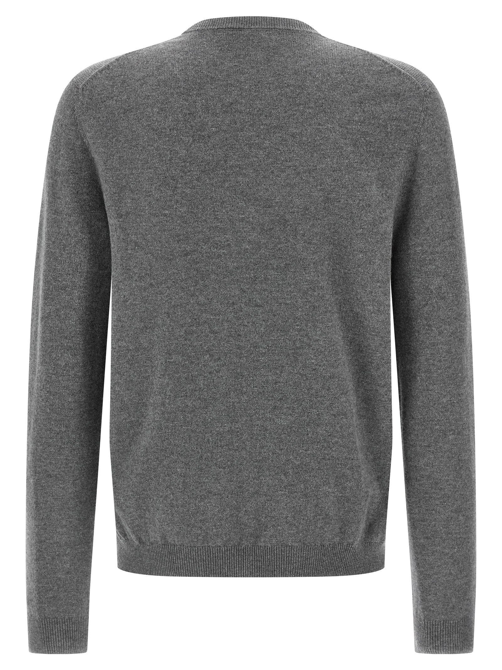 Gucci Multicolor GG Intarsia Cashmere Sweater — Grey