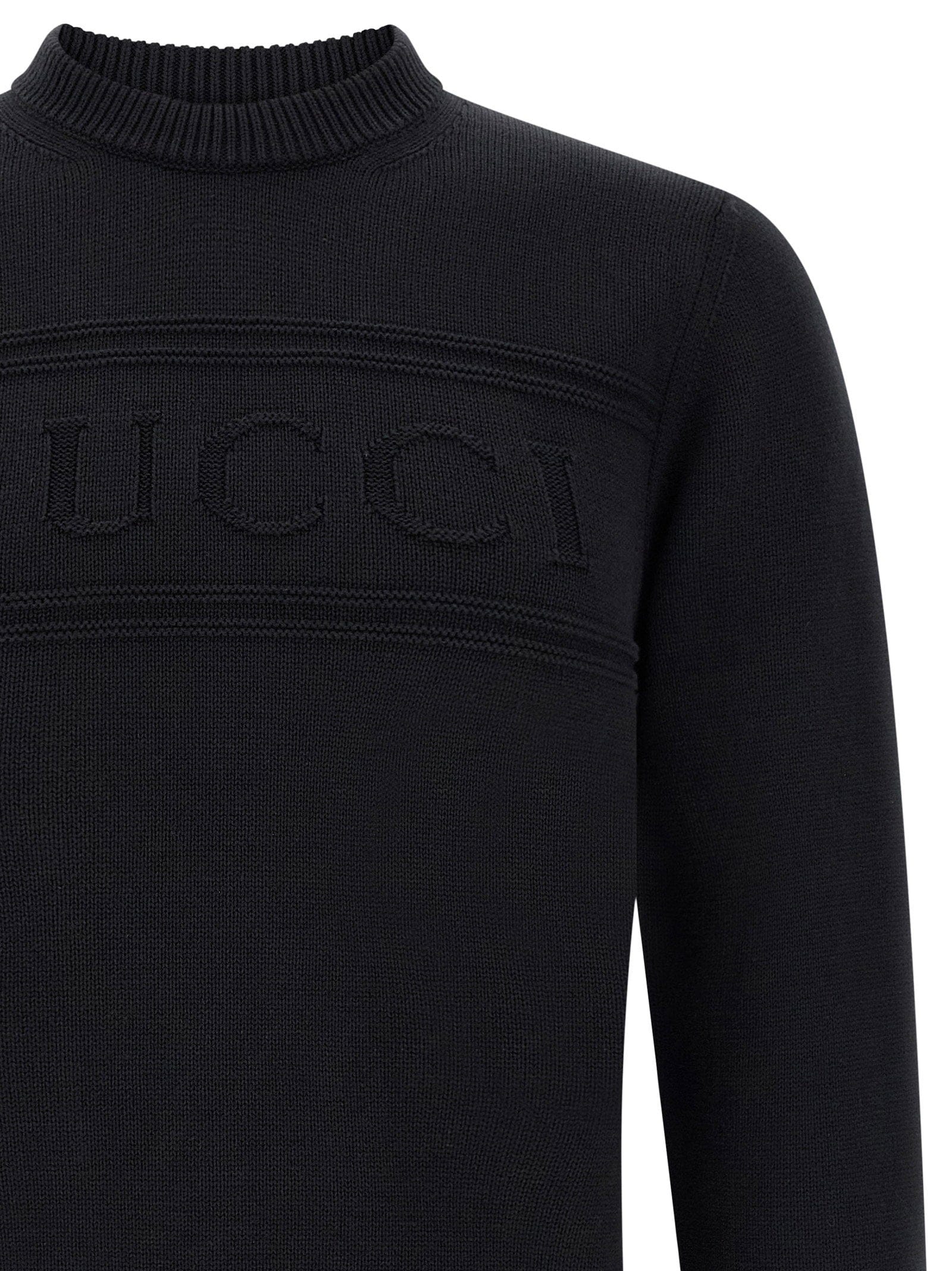 Gucci Intarsia Logo - Knit Sweater — Black