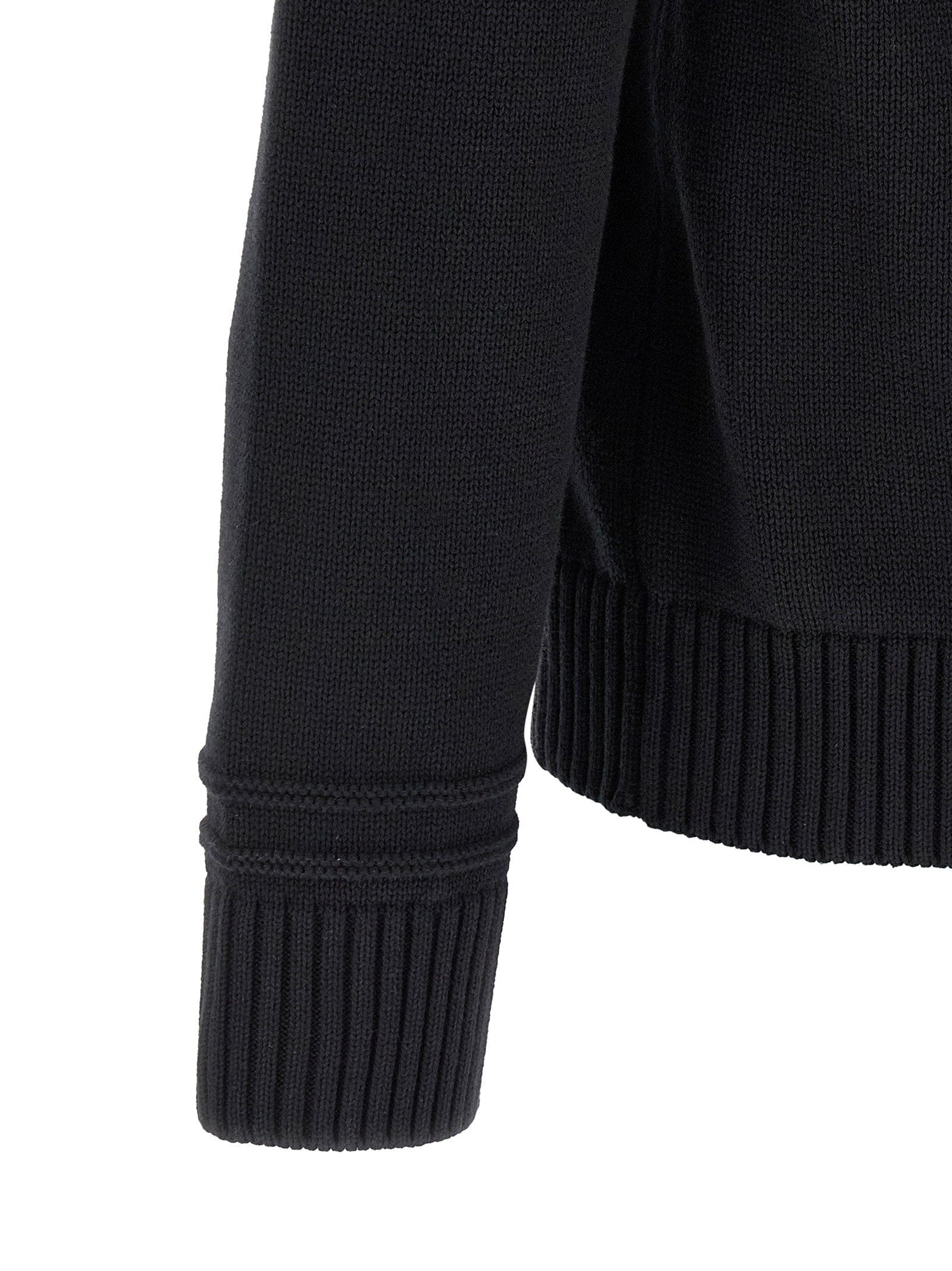 Gucci Intarsia Logo - Knit Sweater — Black