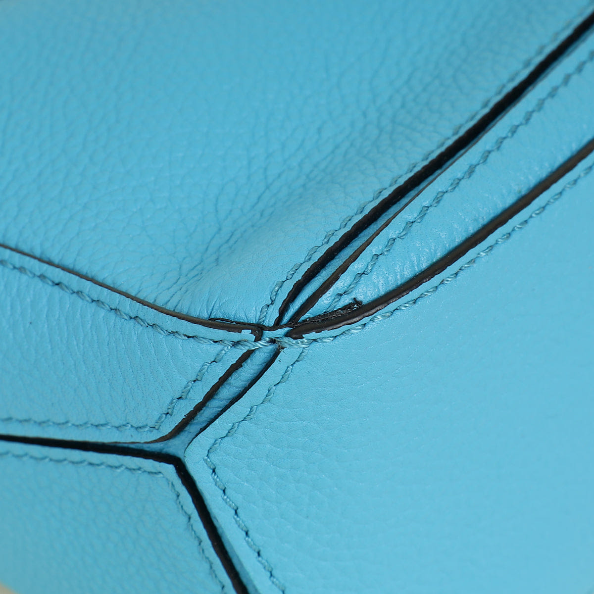 Loewe Cyan Mini Puzzle Edge Bag