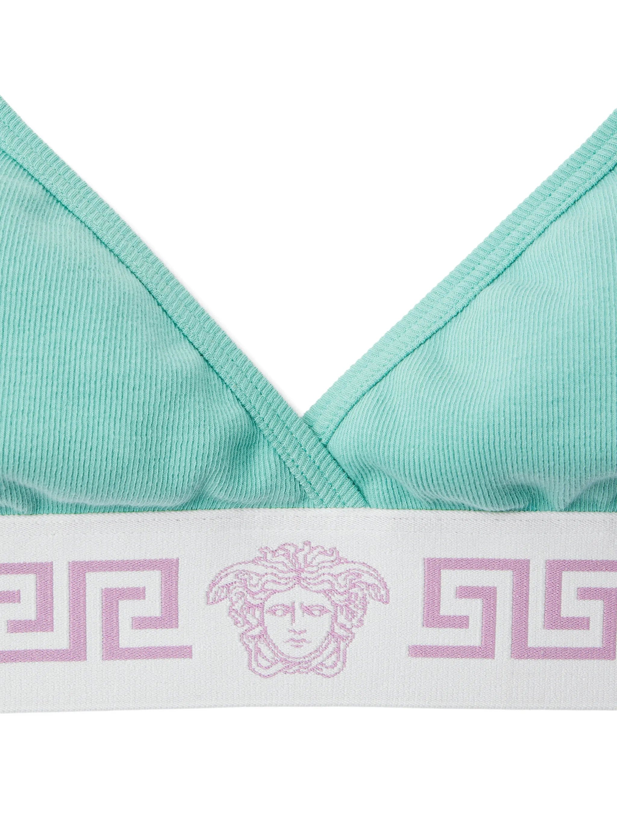 Versace ribbed cotton - jersey bralette