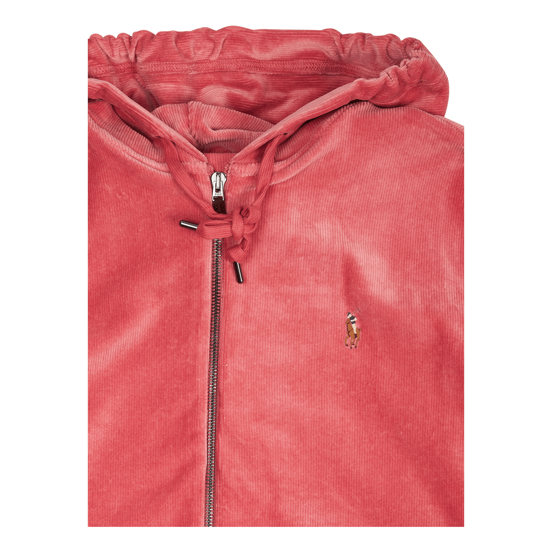 Polo Ralph Lauren Knit Corduroy Full - Zip Hoodie Adirondack Berry
