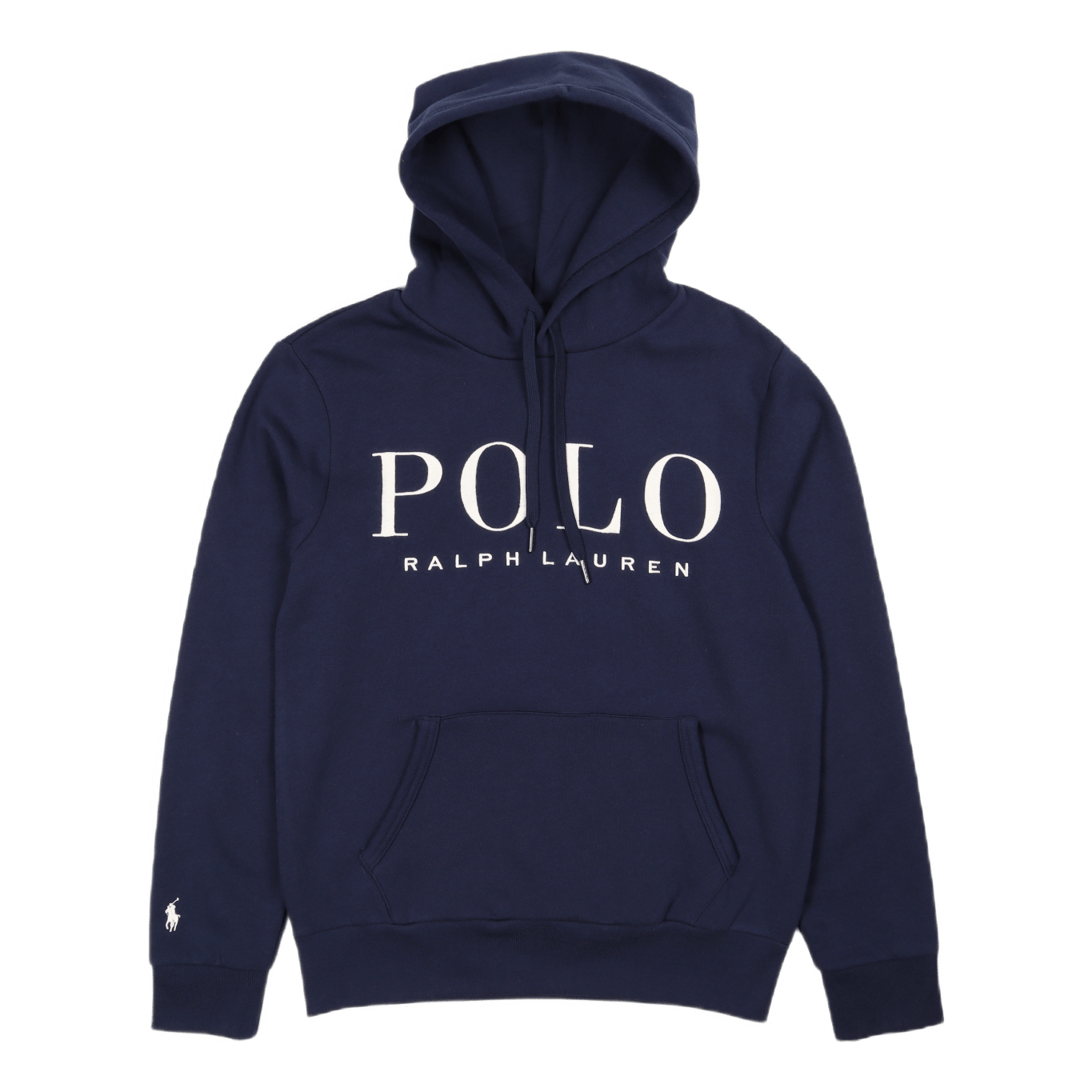 Polo Ralph Lauren Logo - Embroidered Fleece Hoodie Cruise Navy