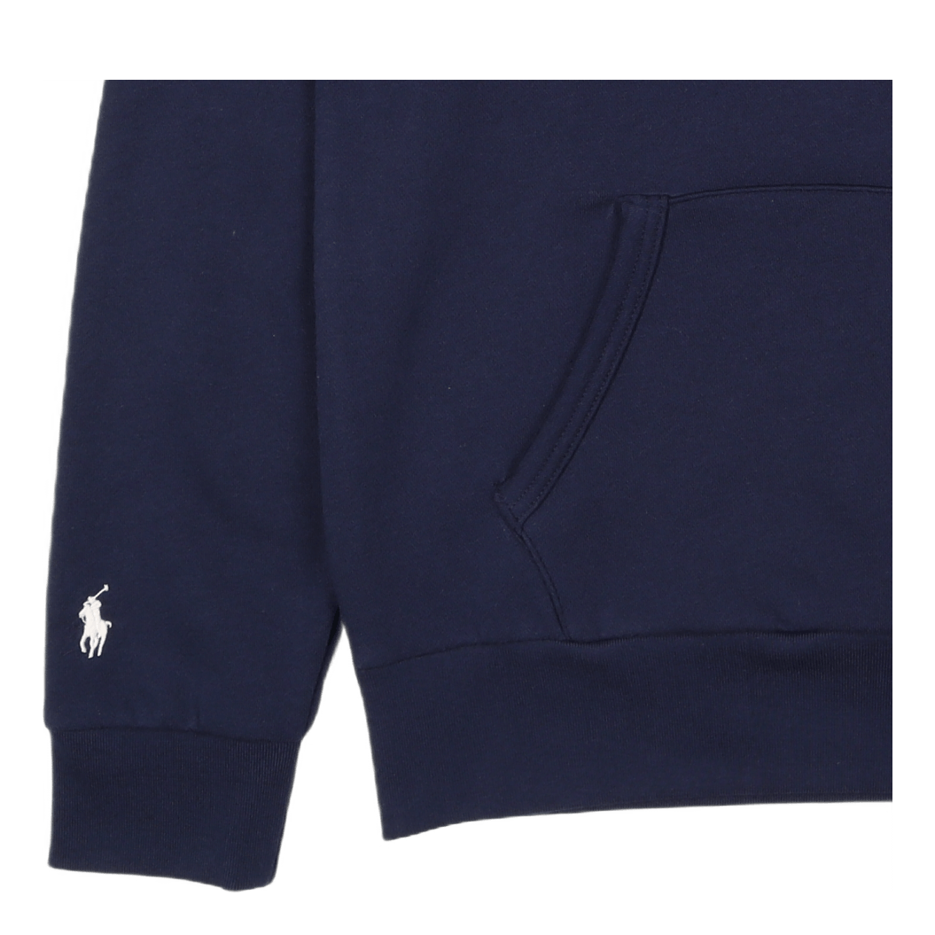 Polo Ralph Lauren Logo - Embroidered Fleece Hoodie Cruise Navy