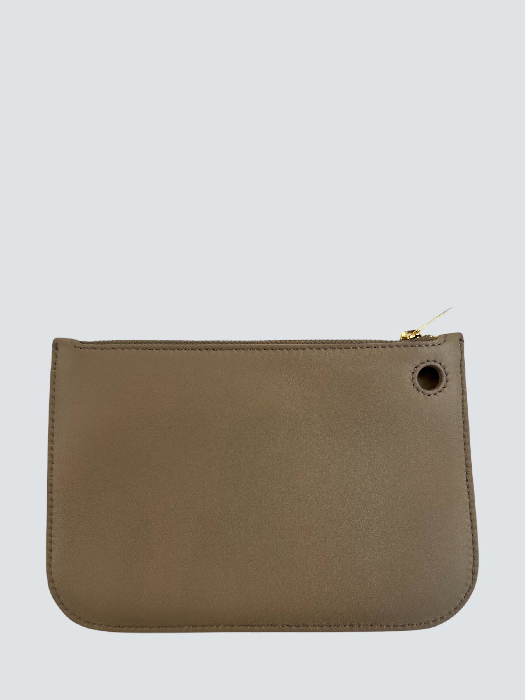 Loro Piana Leather Grey Leather Pochette