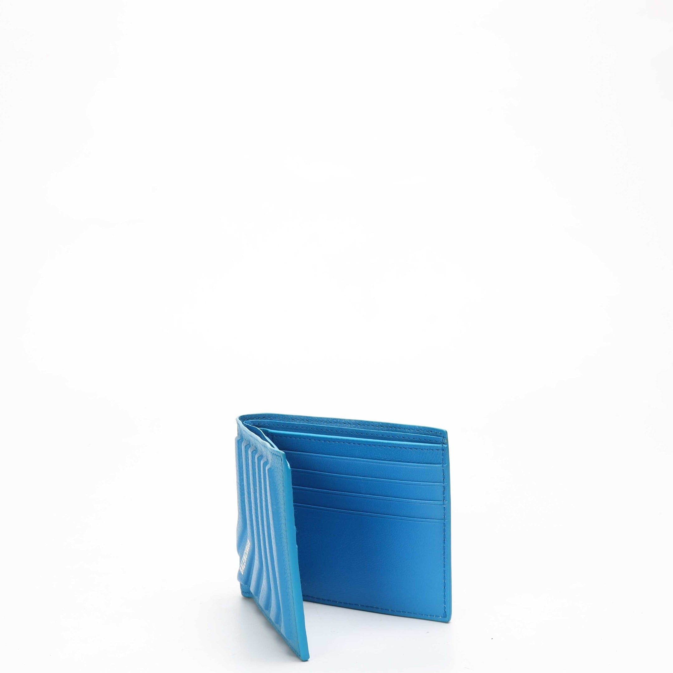 Balenciaga Car Square Folded Blue Wallet