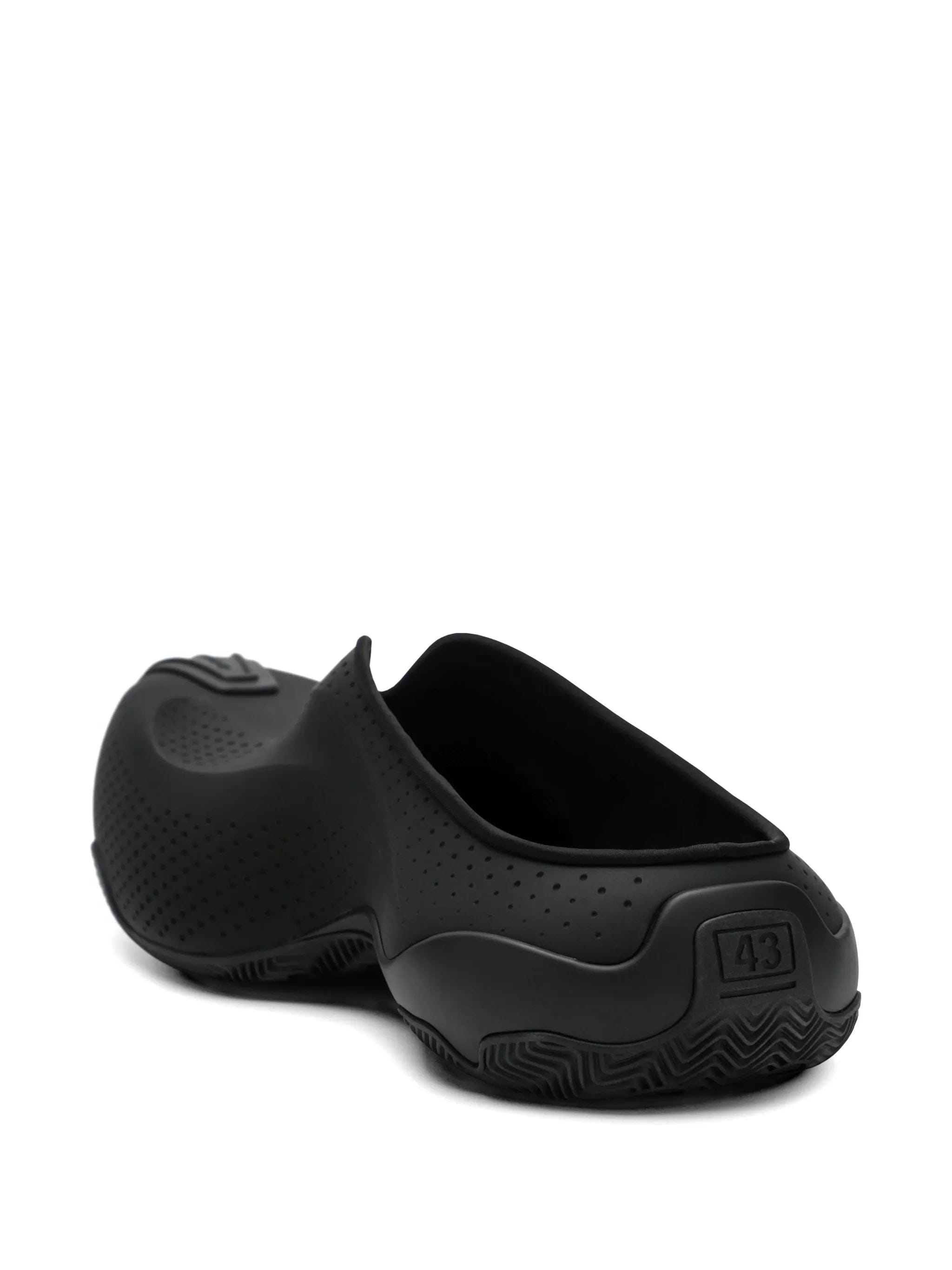 Balenciaga perforated slip - on slides
