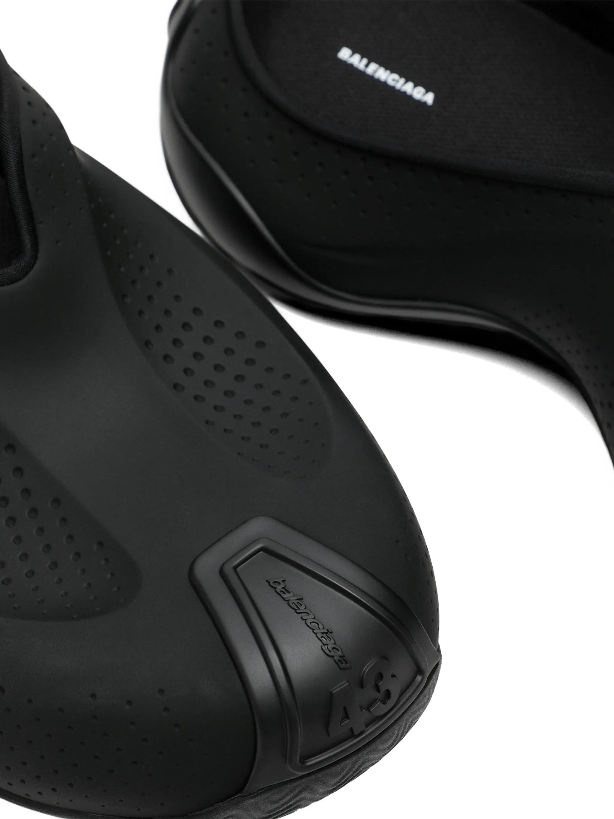 Balenciaga perforated slip - on slides
