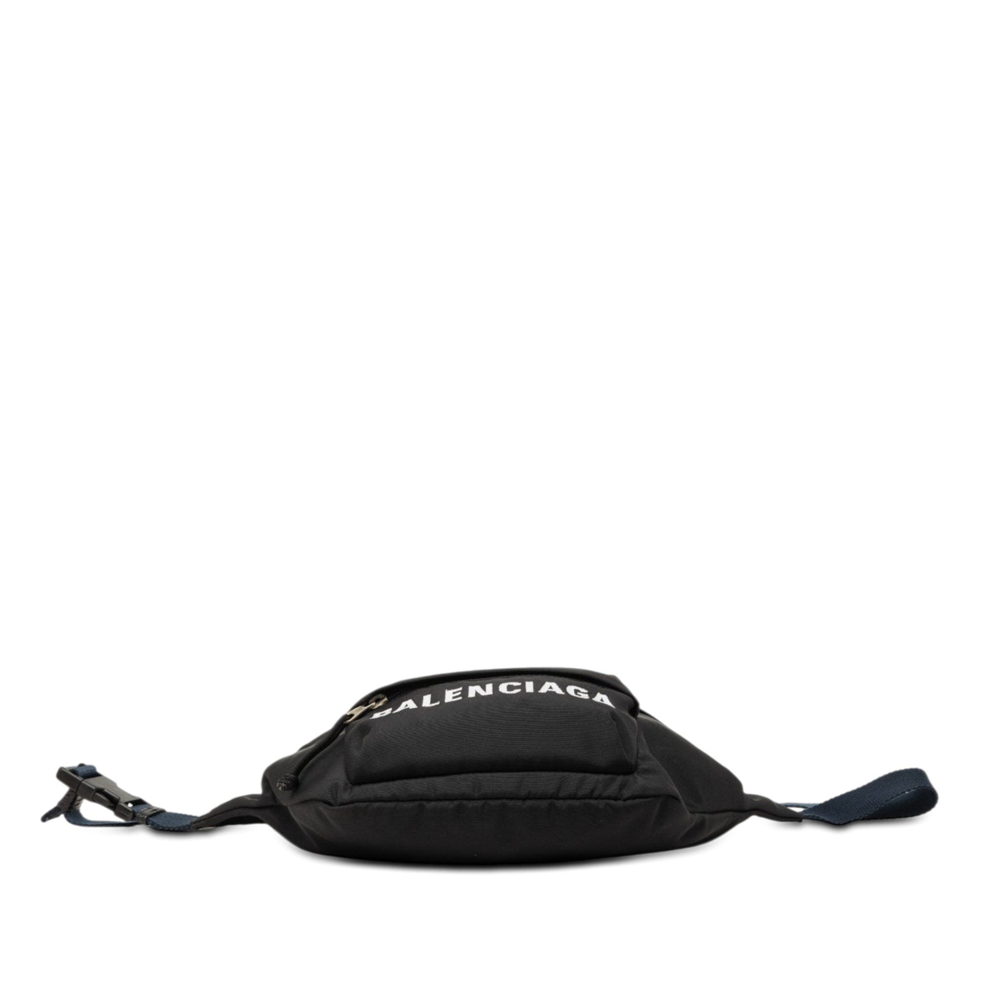 Balenciaga Small Nylon Logo Wheel Belt Bag