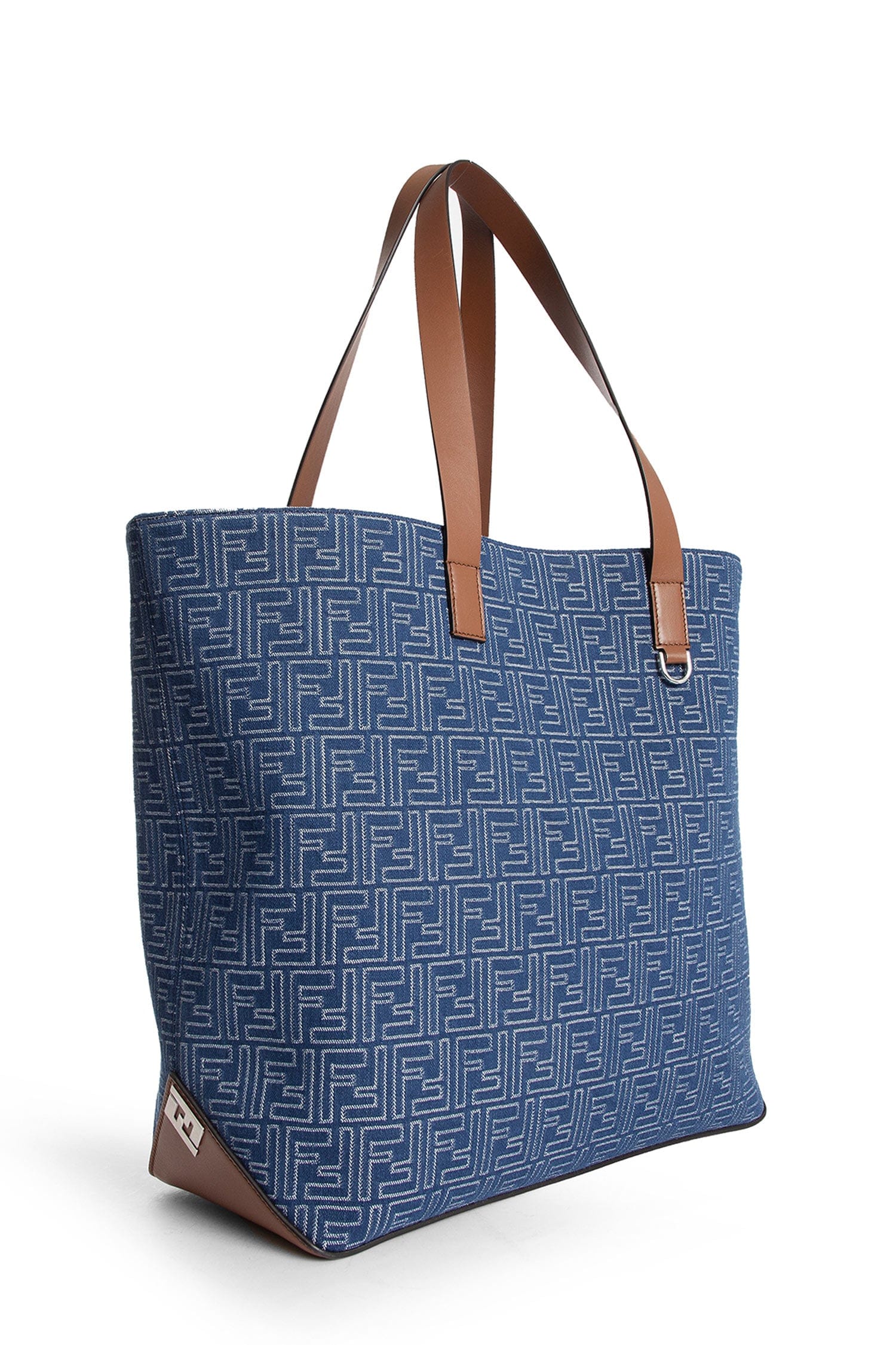 Fendi FF Denim - Effect Shopping Bag Medium