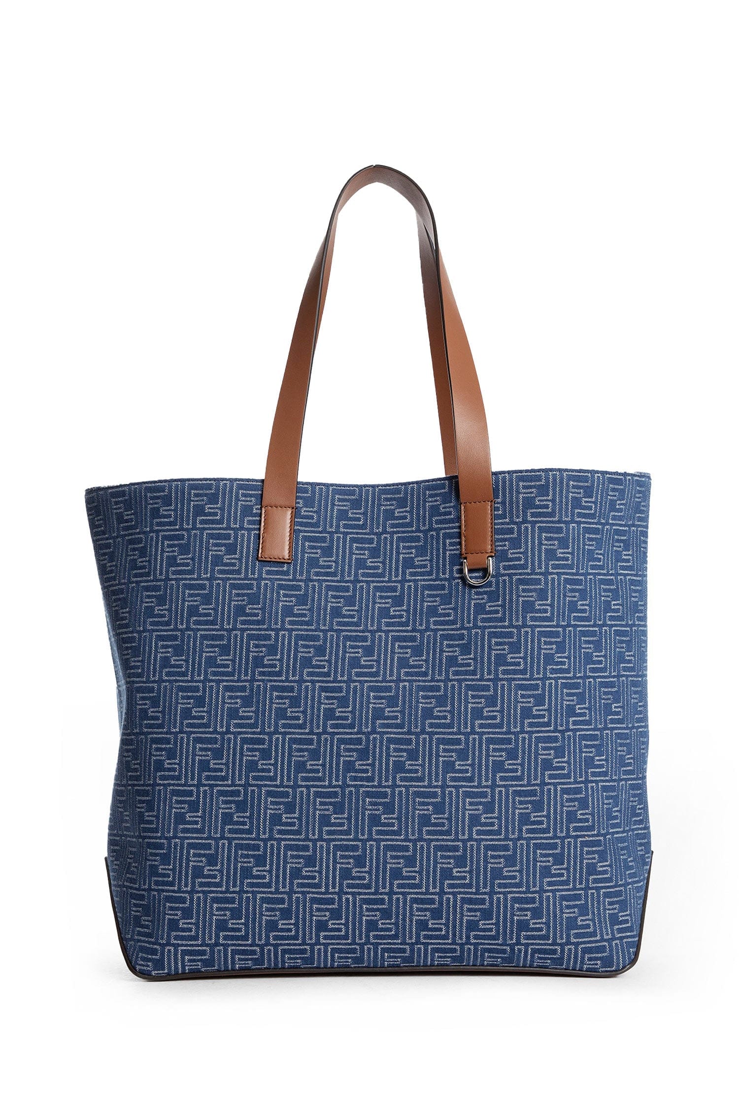 Fendi FF Denim - Effect Shopping Bag Medium