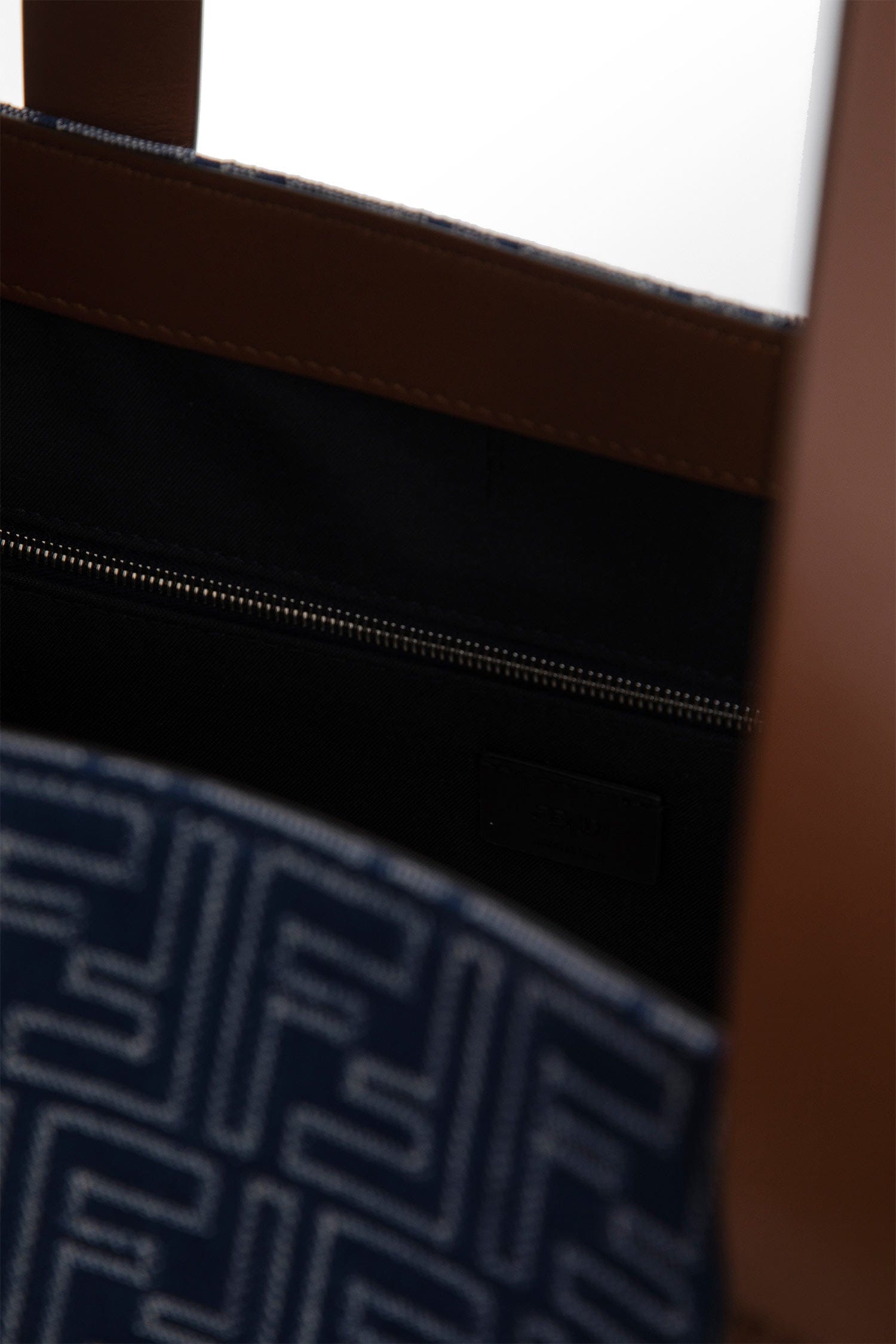 Fendi FF Denim - Effect Shopping Bag Medium