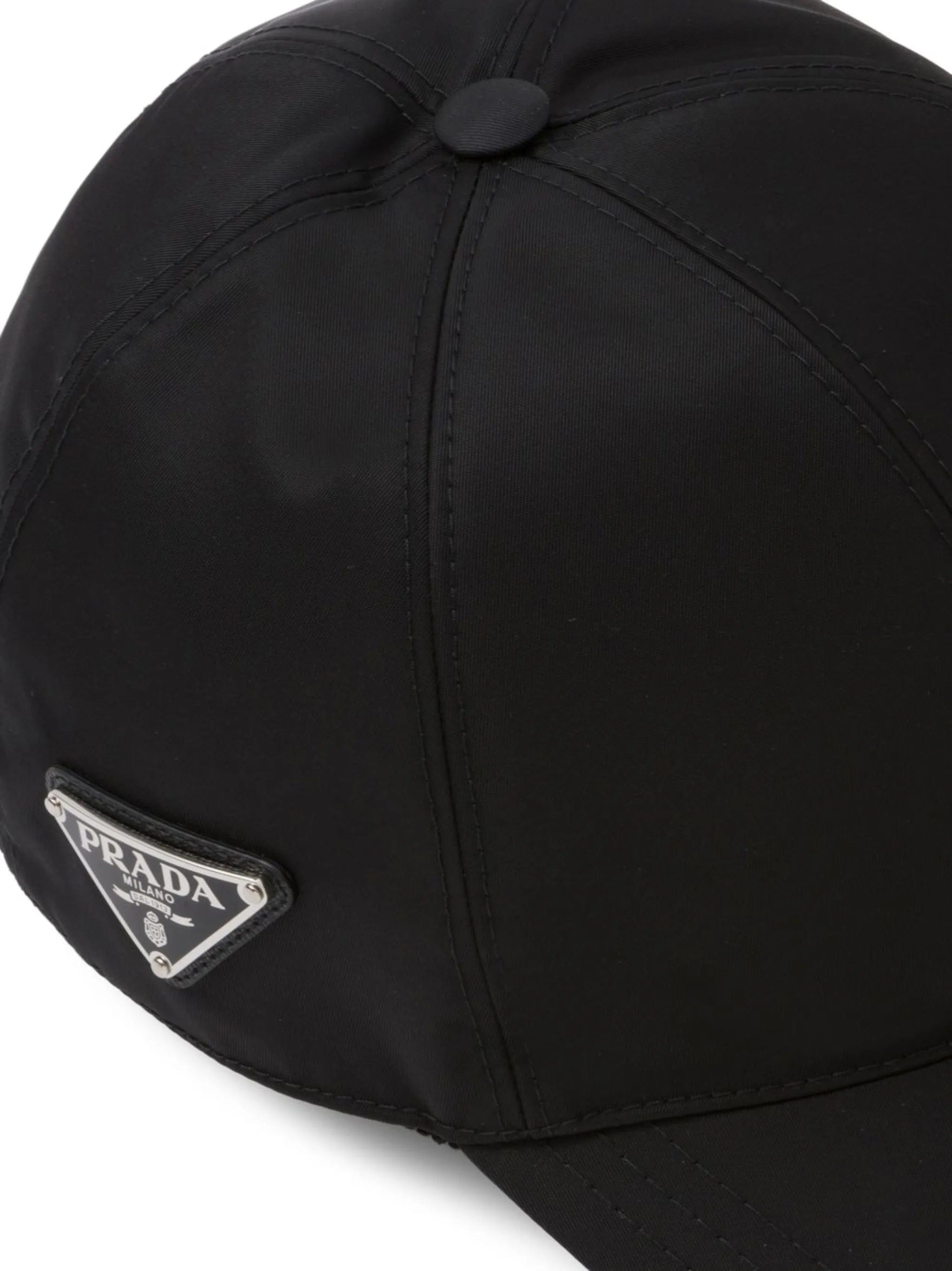 Prada logo - plaque baseball cap