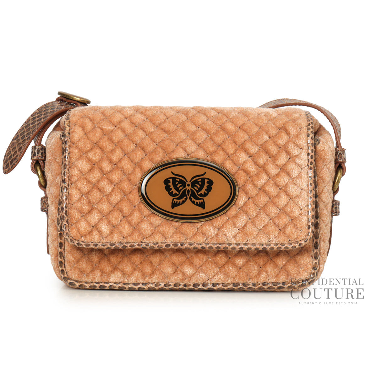 Bottega Veneta Velvet Postier Bag