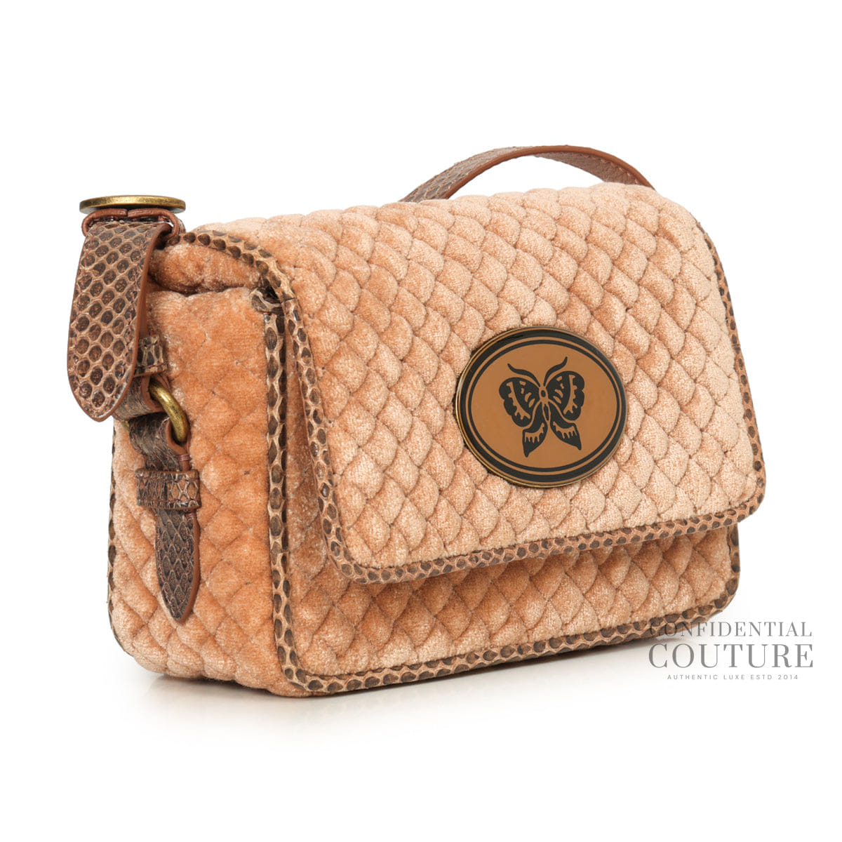 Bottega Veneta Velvet Postier Bag