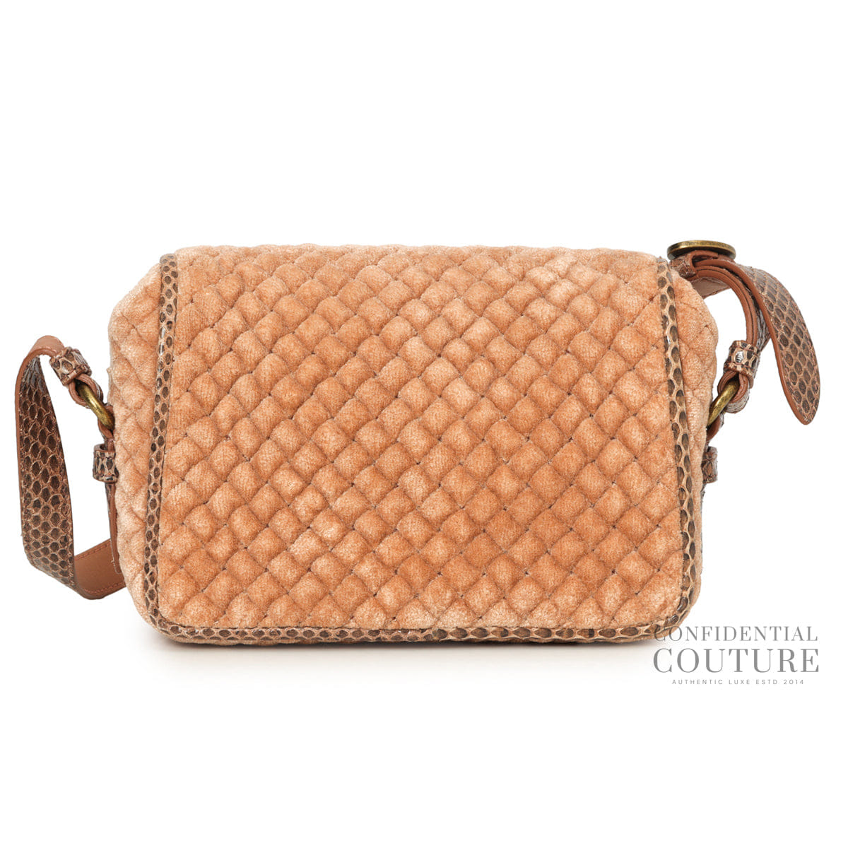Bottega Veneta Velvet Postier Bag