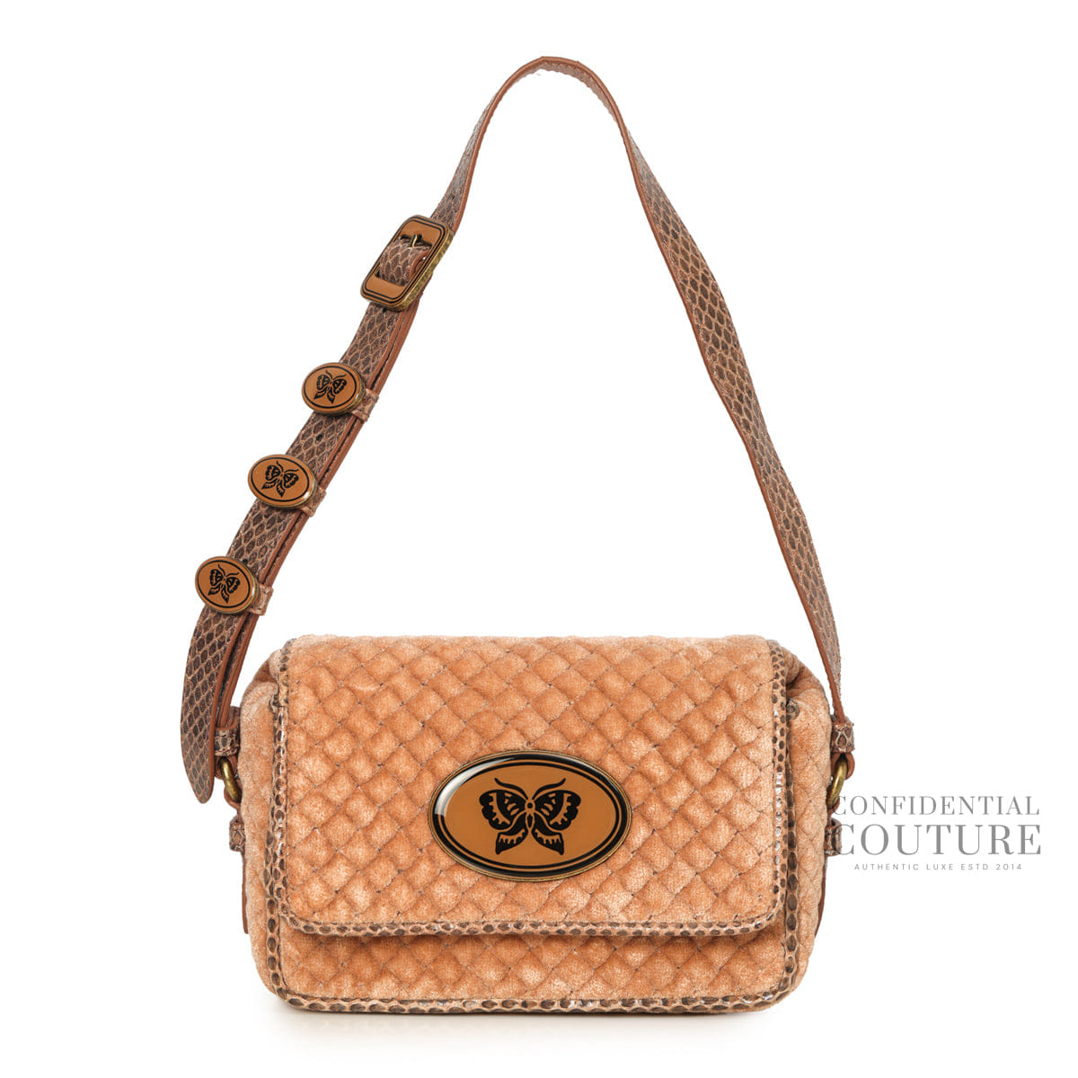 Bottega Veneta Velvet Postier Bag