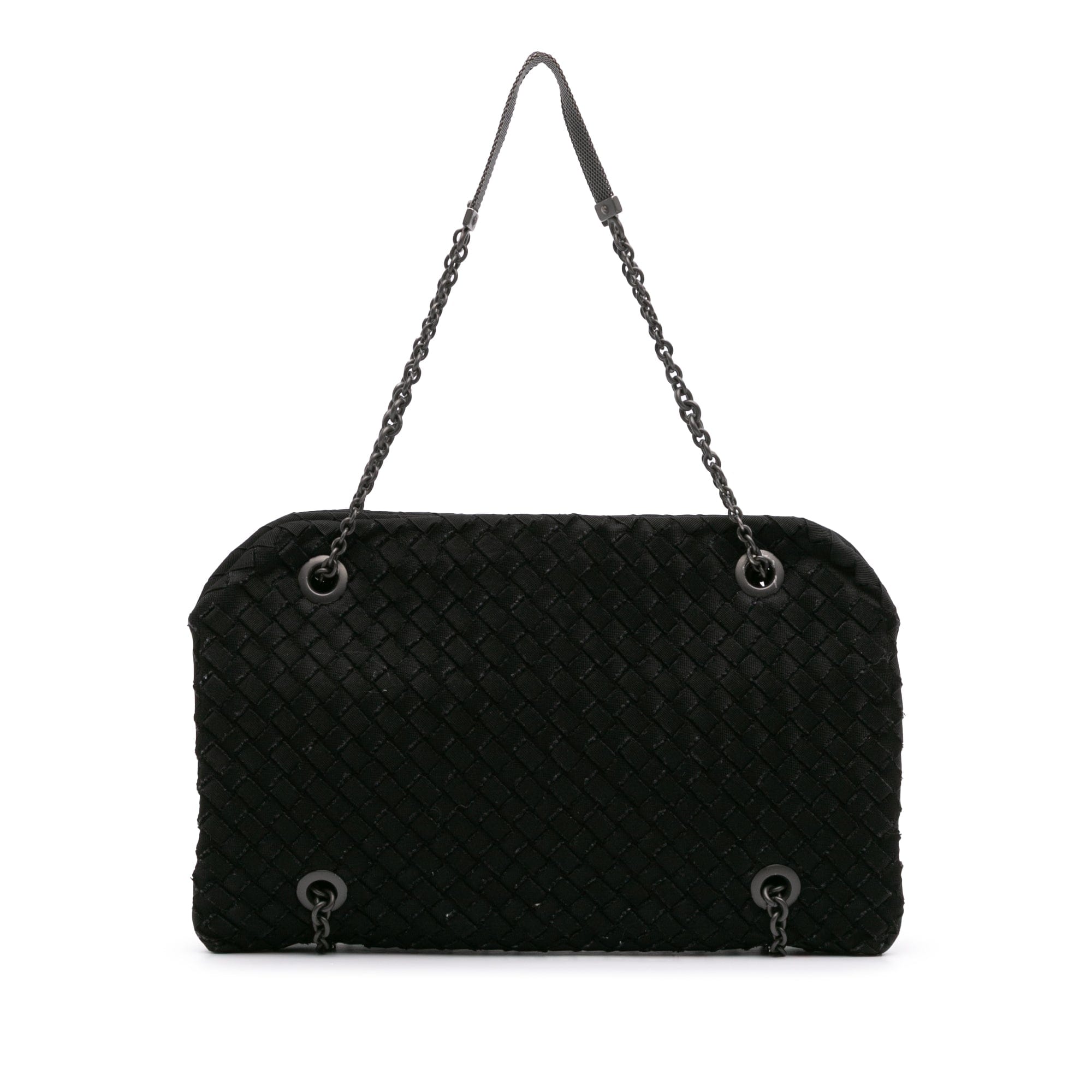 Bottega Veneta Grosgrain Intrecciato Duo Shoulder Bag