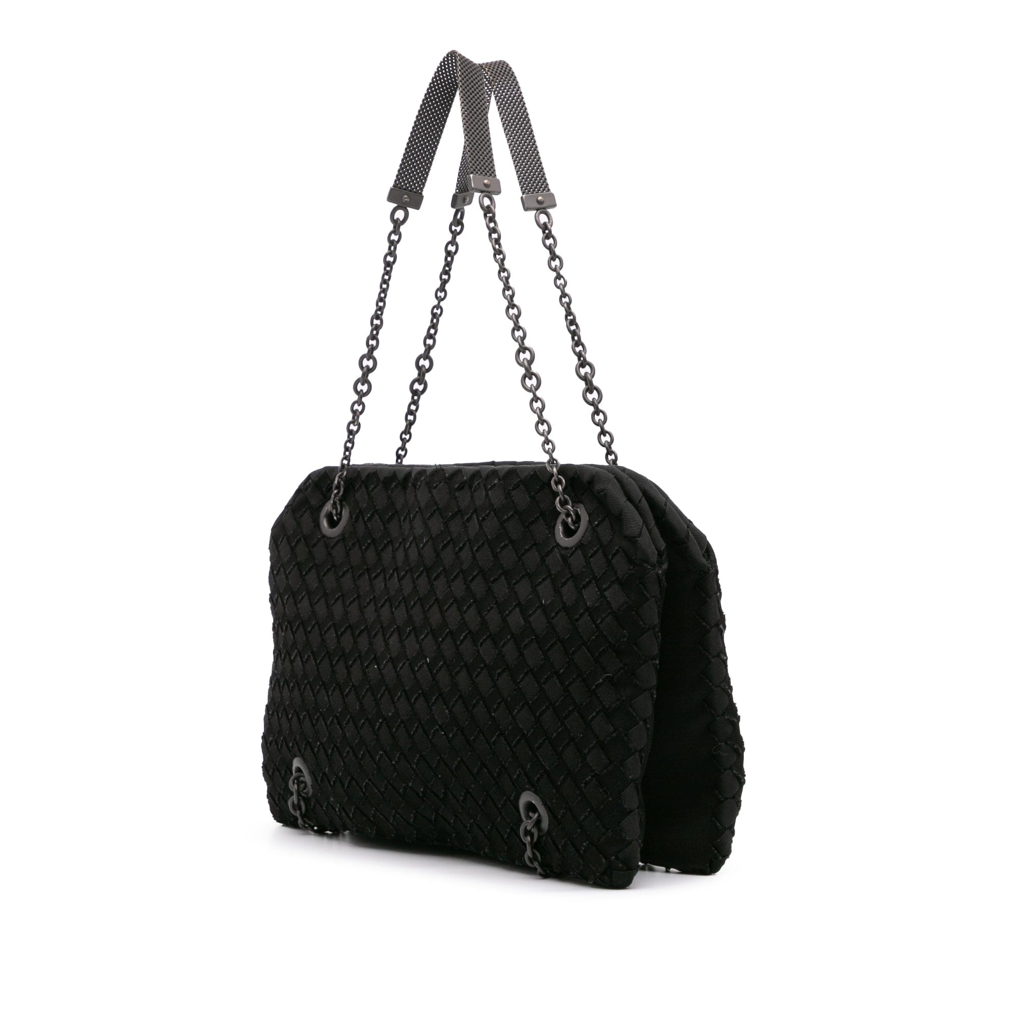 Bottega Veneta Grosgrain Intrecciato Duo Shoulder Bag