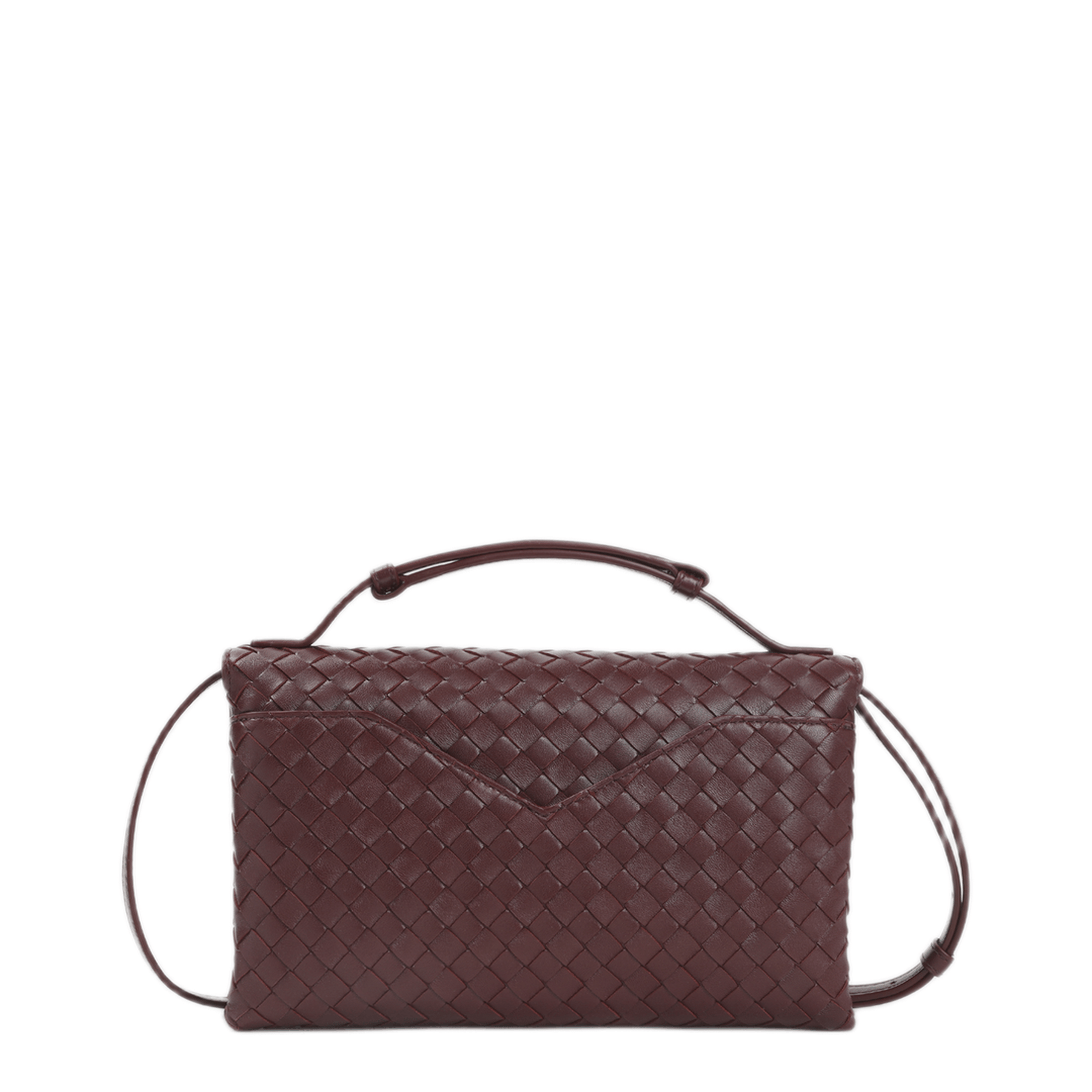 Bottega Veneta Knot Lock Lambskin Shoulder Bag - Fondant