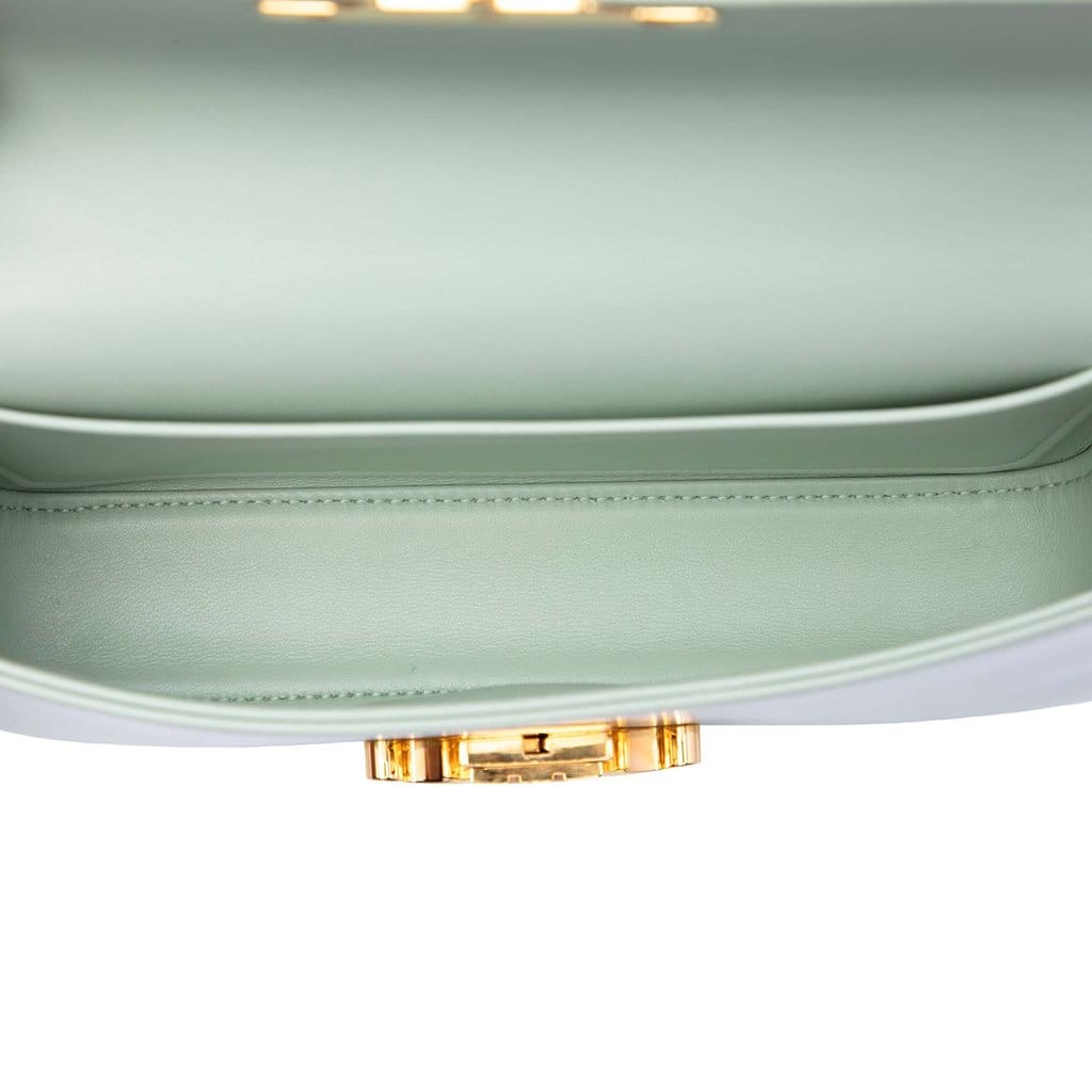 Celine Shiny Calfskin Triomphe Claude Chain Shoulder Bag