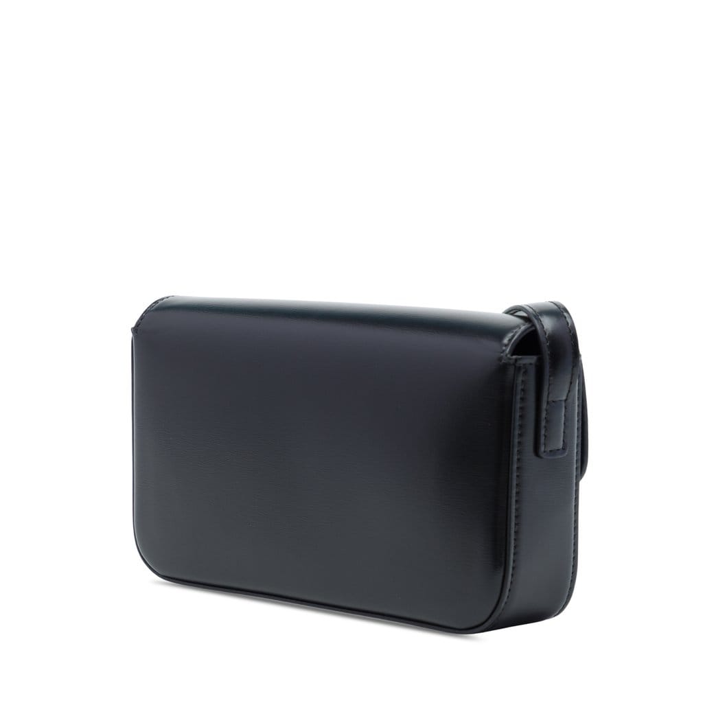 Celine Shiny Calfskin Triomphe Claude Shoulder Bag