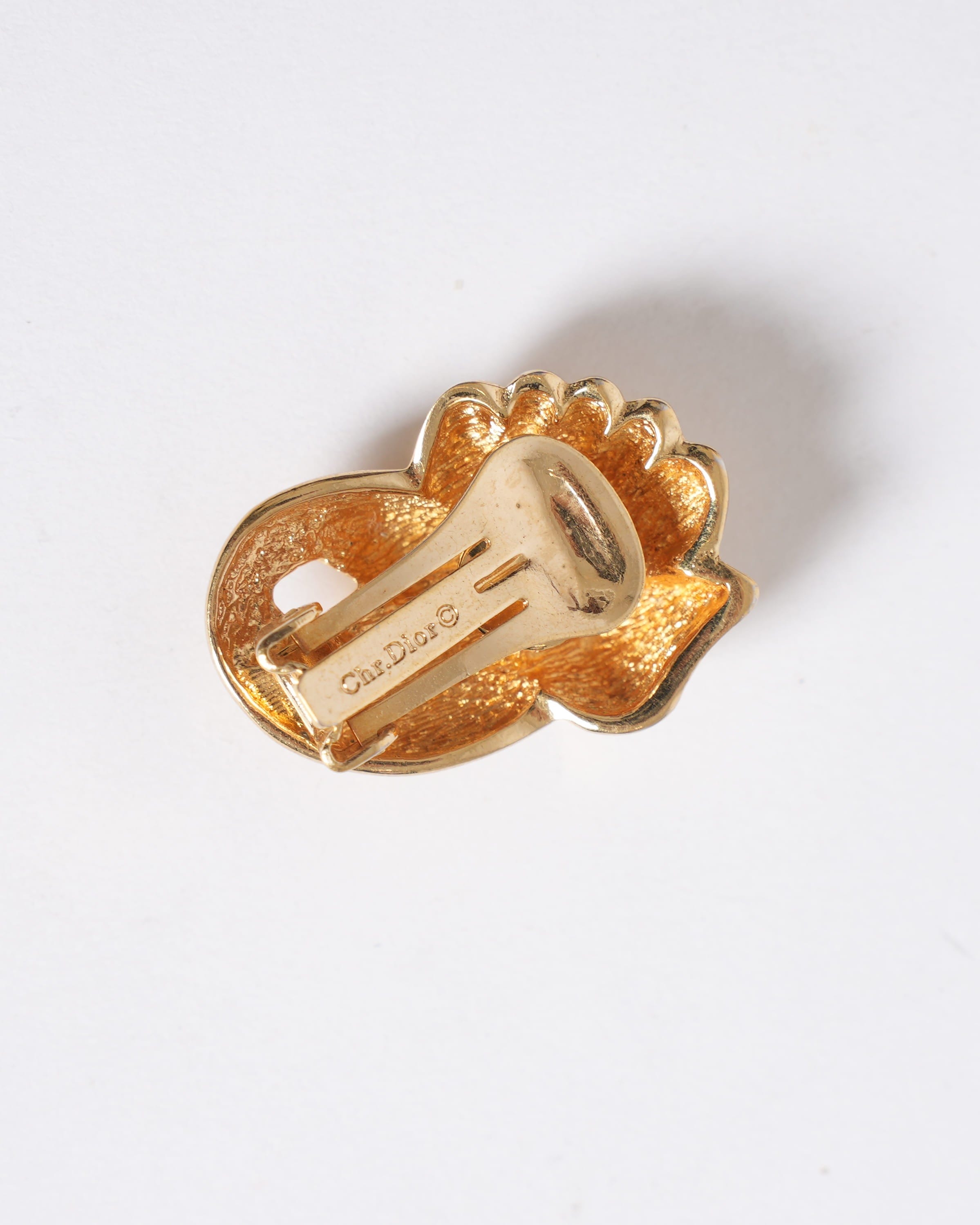 Dior Christian Dior Gold Plated Earrings
