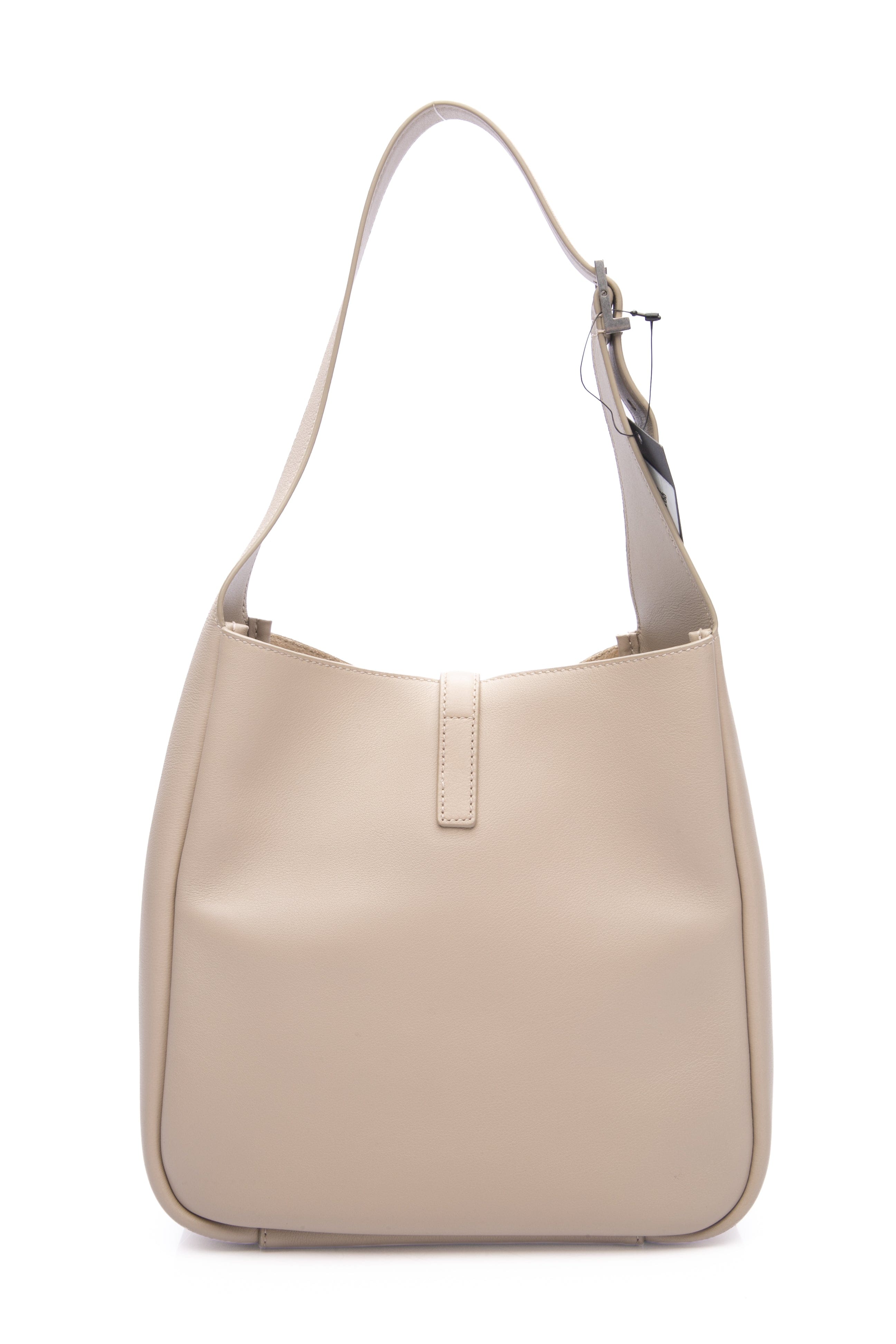 SAINT LAURENT Sea Salt Le 5 à 7 Supple Small Hobo Bag