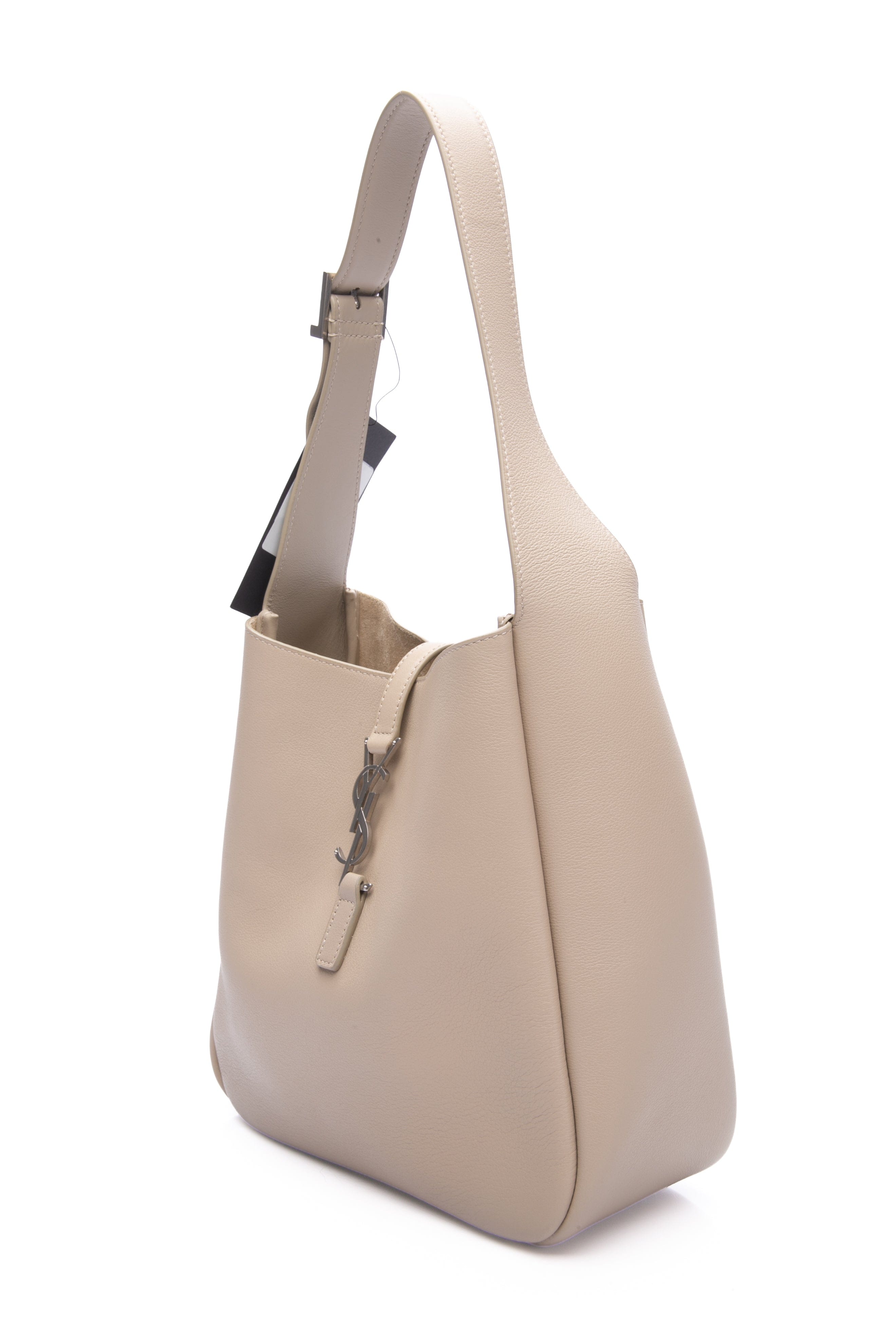SAINT LAURENT Sea Salt Le 5 à 7 Supple Small Hobo Bag