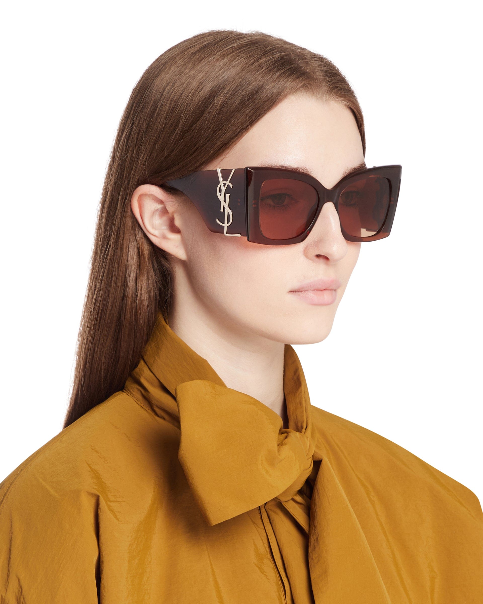 Saint Laurent Occhiali Da Sole M119 Blaze Crystal Marroni