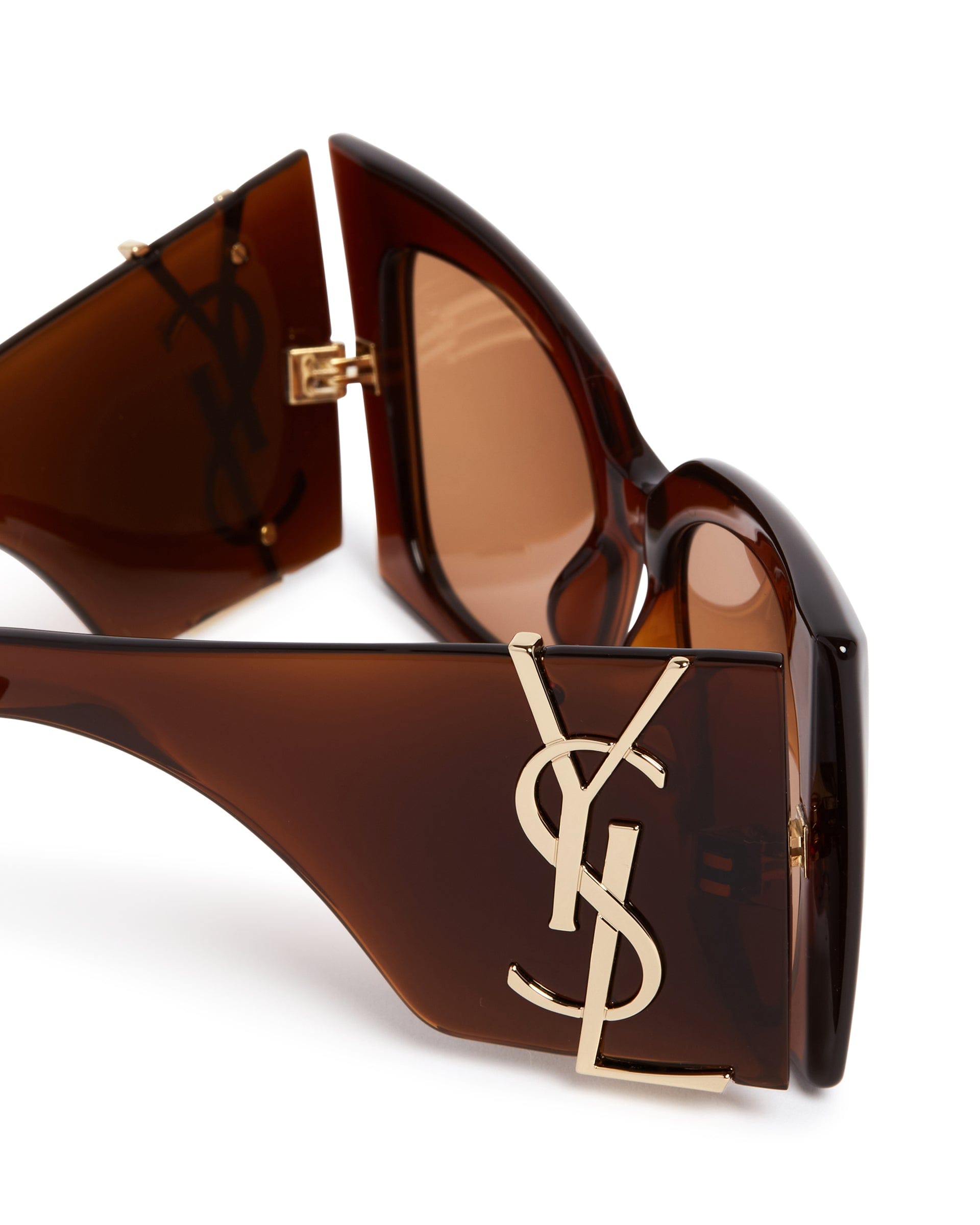 Saint Laurent Occhiali Da Sole M119 Blaze Crystal Marroni