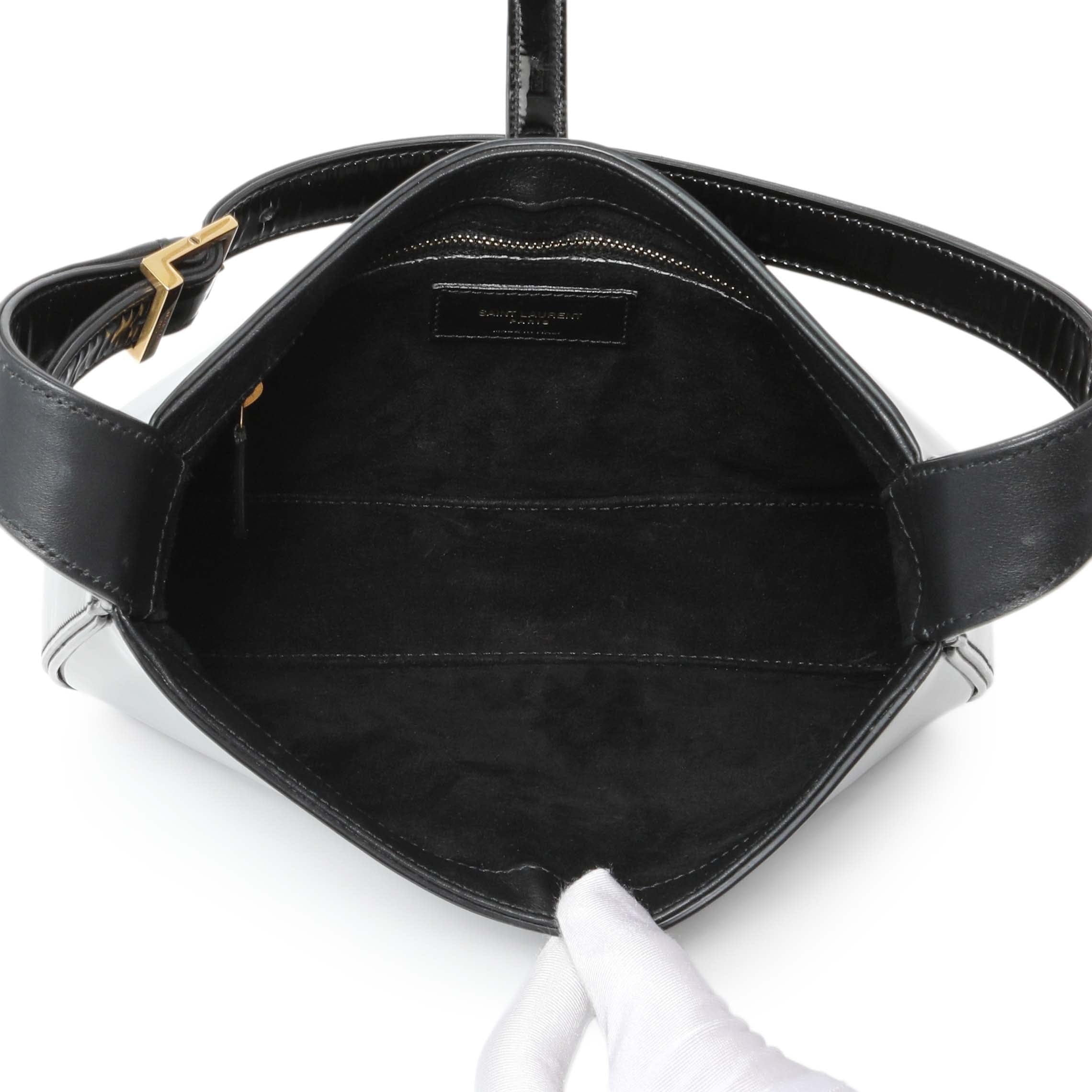 Saint Laurent Black Patent Le 5 A 7 Hobo