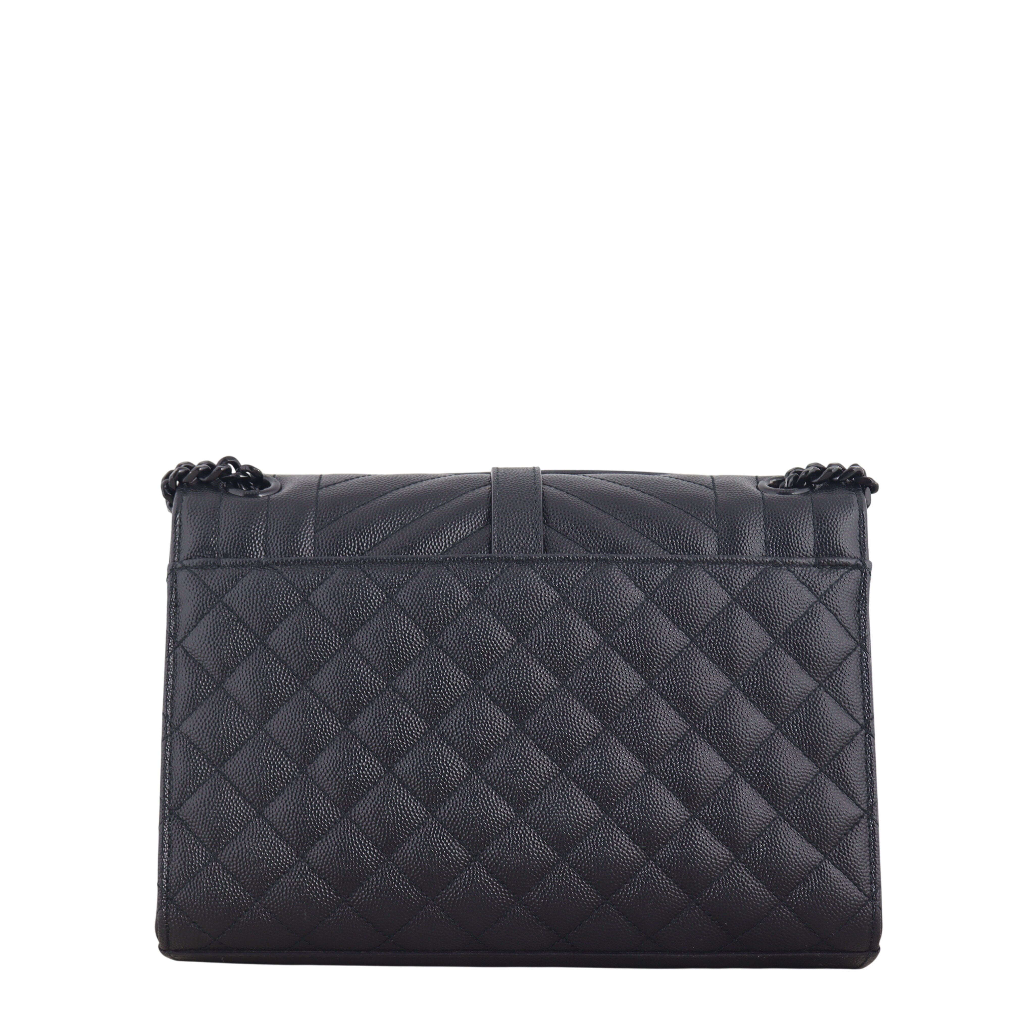 Saint Laurent Monogram Mix Matelasse Envelope Chain Bag Medium