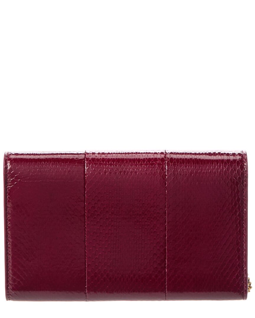 Saint Laurent Uptown Leather Wallet On Chain