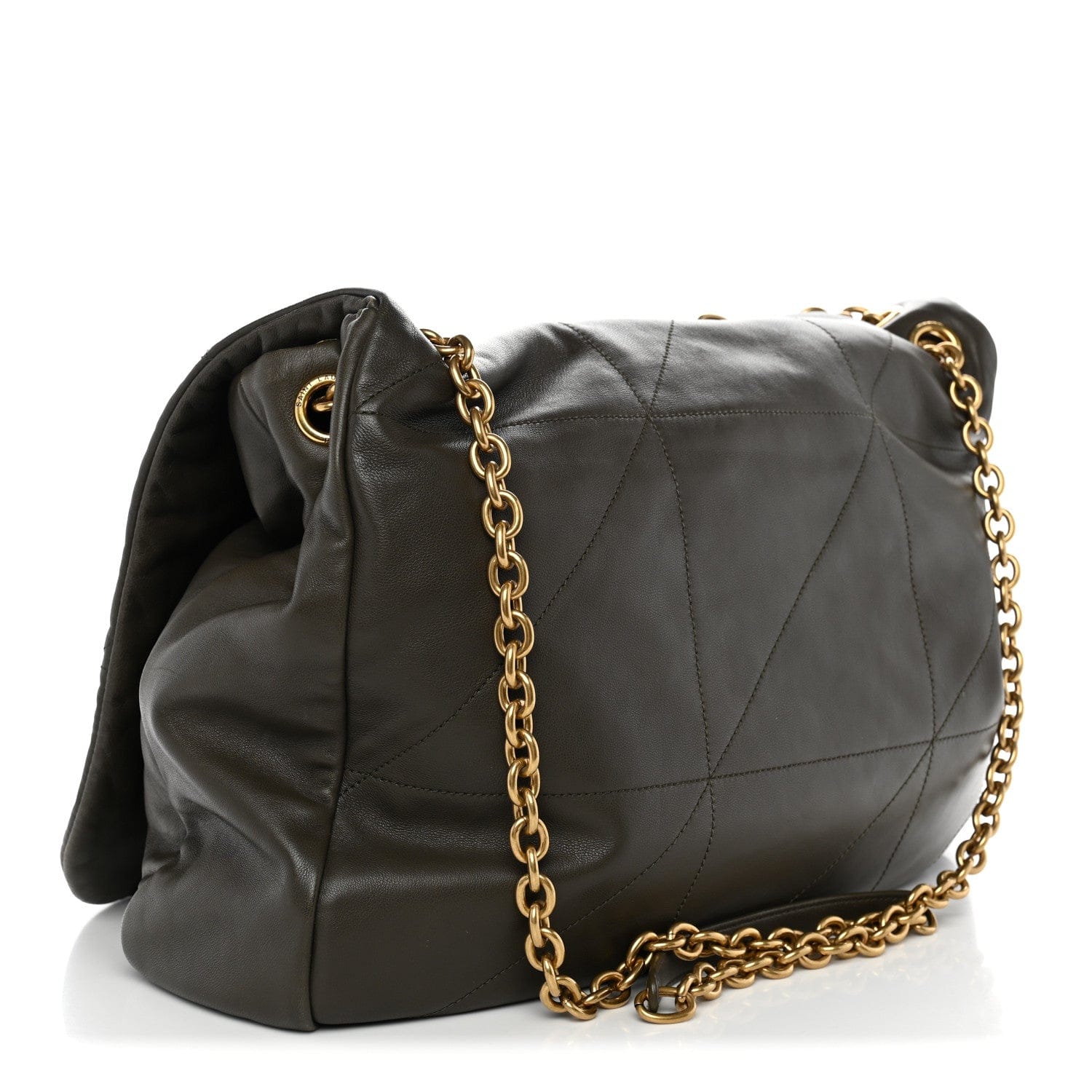 Saint Laurent Lambskin Matelasse Monogram Large Jamie 4.3 Light Musk