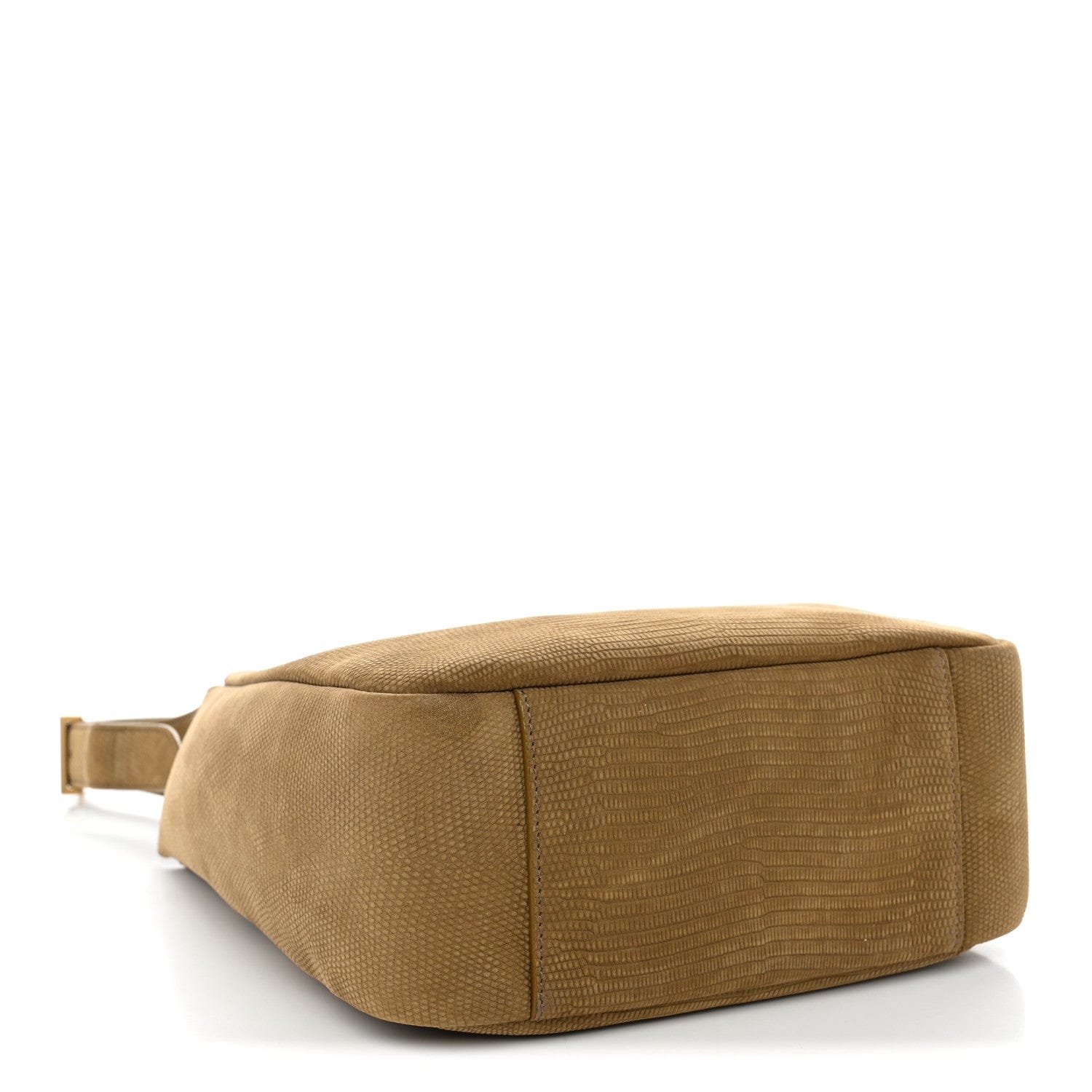 Saint Laurent Suede Lizard Embossed Small Le 5 A 7 Soft Hobo Dark Pistachio