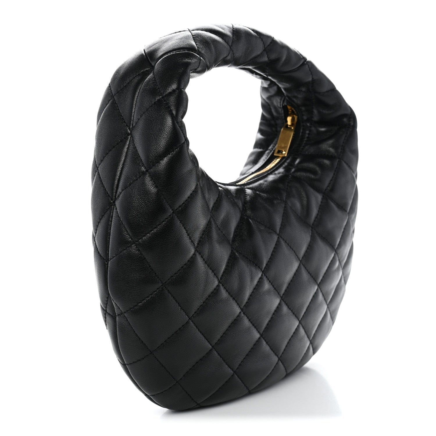 Saint Laurent Lambskin Quilted Icarino Bag Black