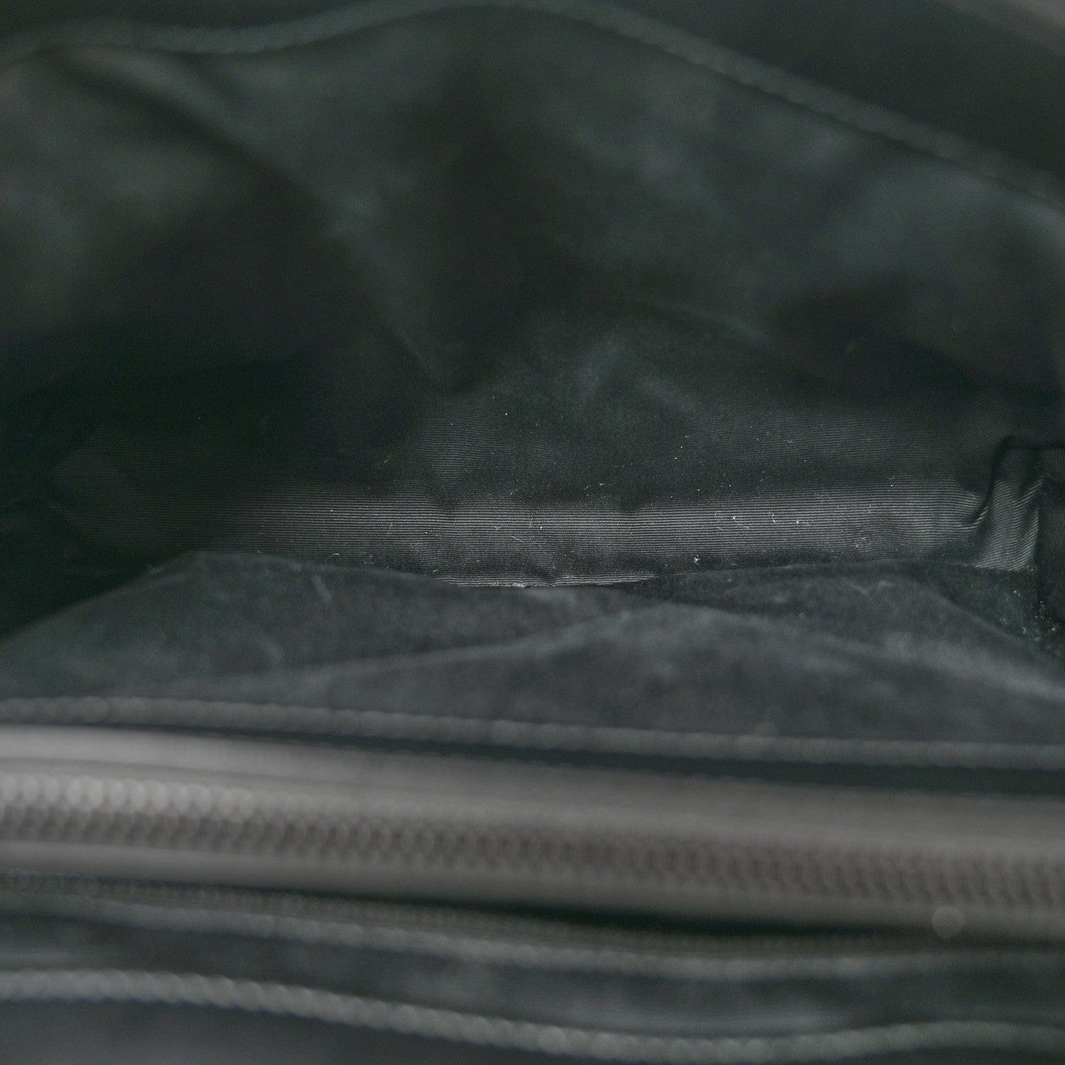 Saint Laurent Calfskin Y Quilted Monogram Monochrome Medium Loulou Chain Satchel Black