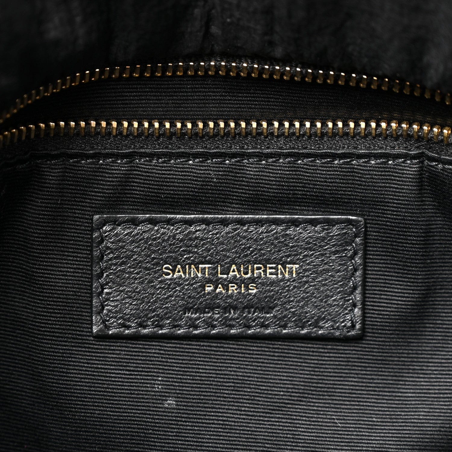 Saint Laurent Nylon Quilted Small Loulou Puffer Monogram Chain Satchel Black