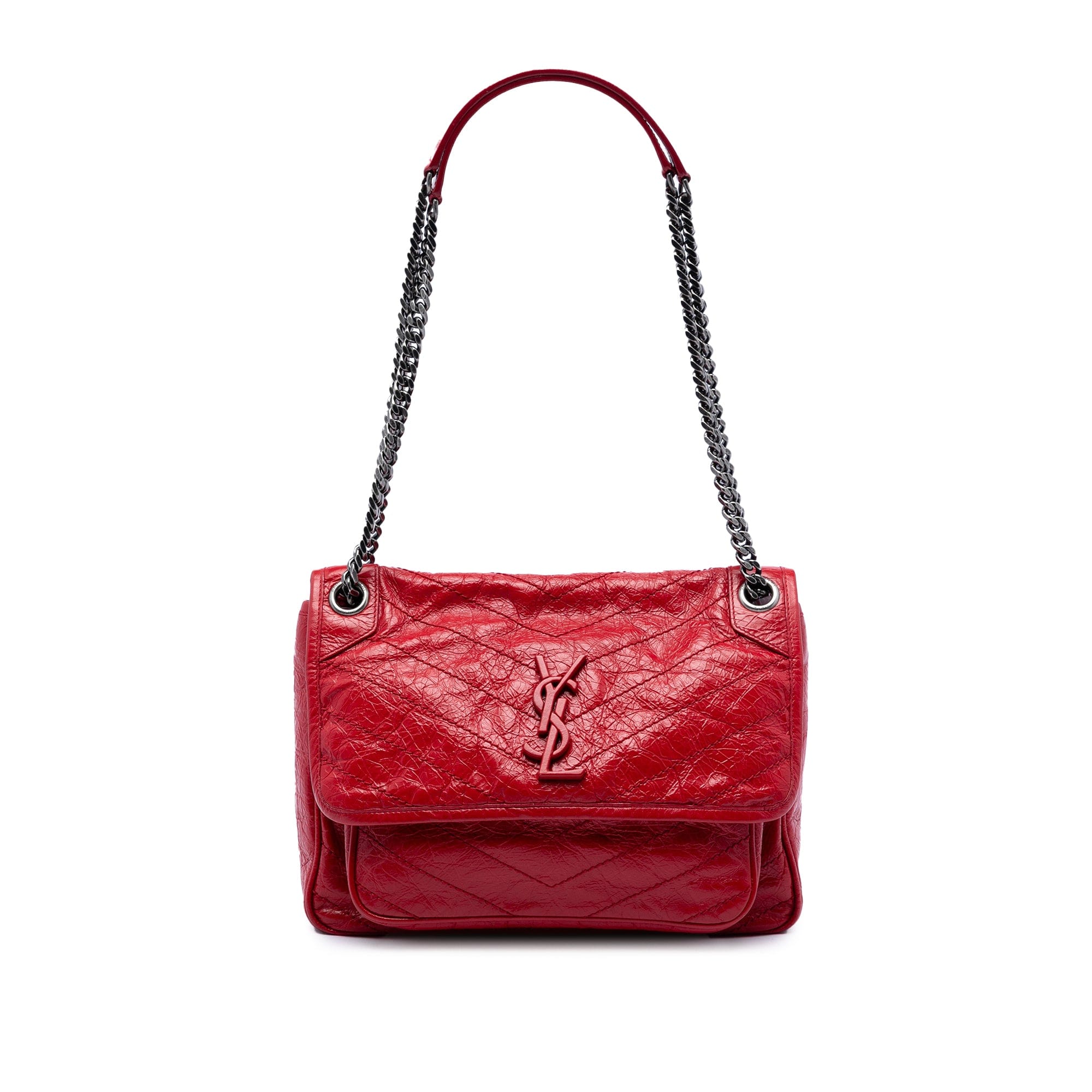 Saint Laurent Medium Crinkled Calfskin Niki
