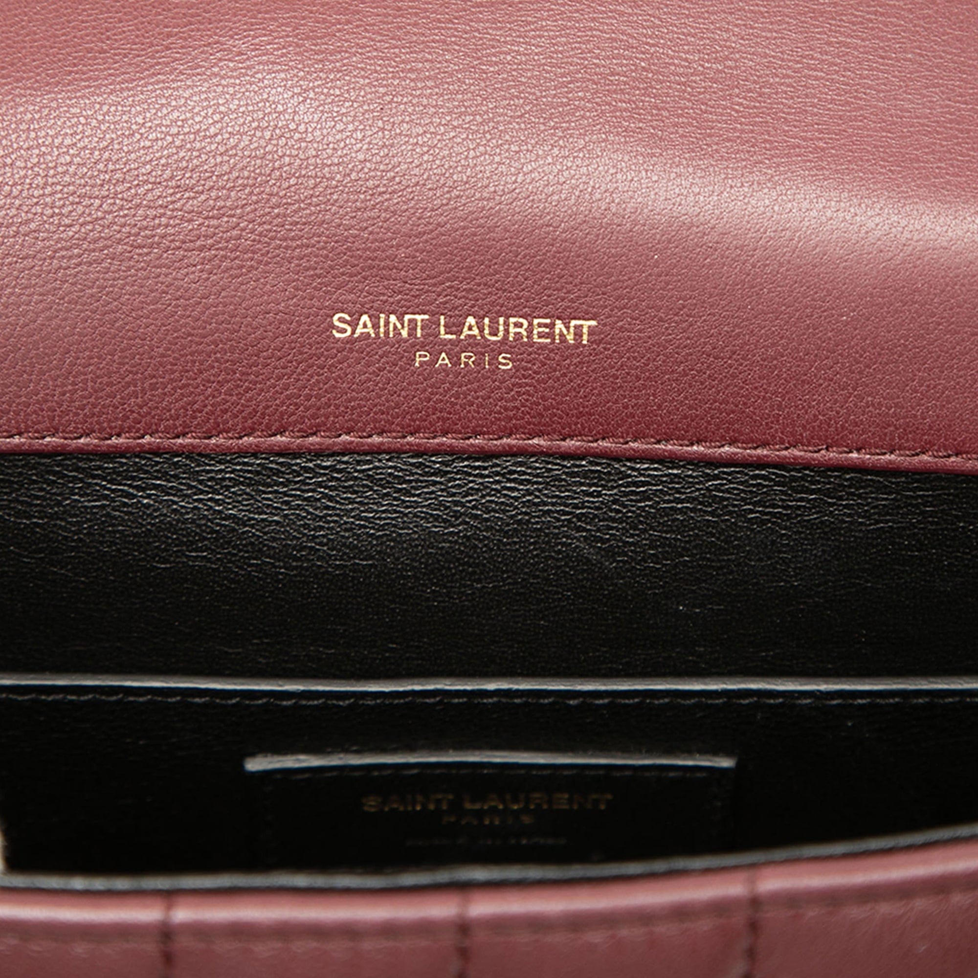 Saint Laurent Medium Lambskin Monogram Vicky Chain Bag