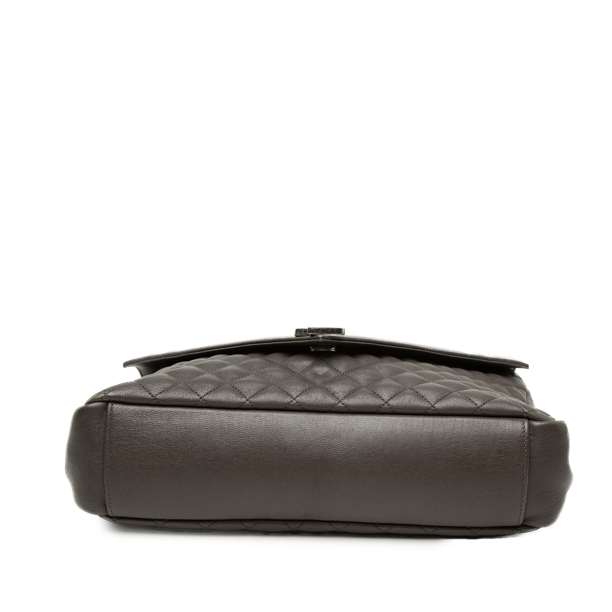 Saint Laurent Large Triquilt Sheepskin Monogram College Bag